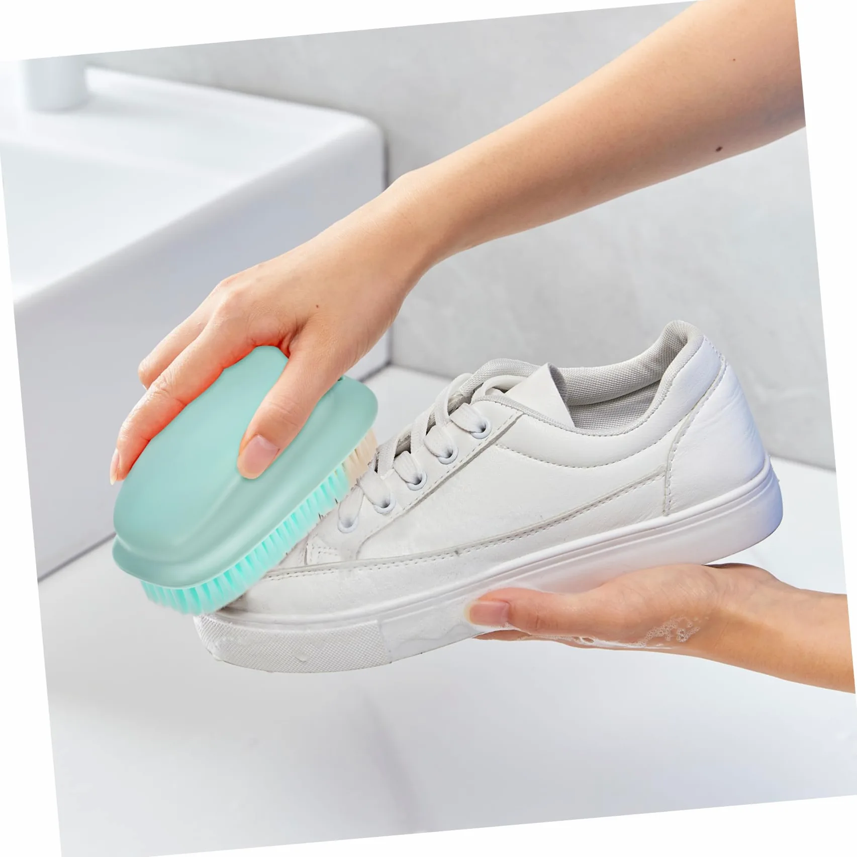 VALICLUD 3juegos Cepillos De Limpieza Multiusos Cepillo De Zapato Mango y Acceso Fácil Manchas Difíciles Eficacia La Limpieza y Agarre Ergonómico para Ropa y Calzado