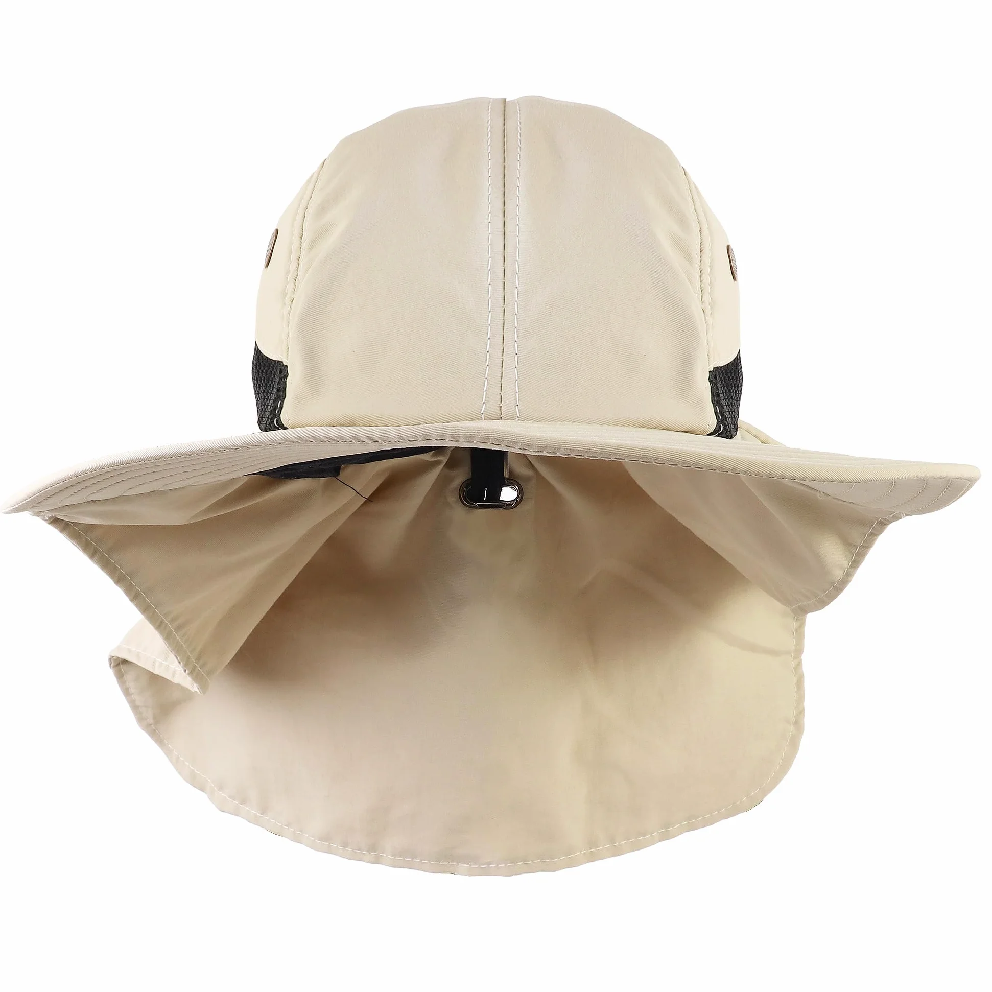 Falari Sombrero de sol para exteriores, ala ancha con solapa para el cuello, sombrero de safari, senderismo, jardinería, pesca