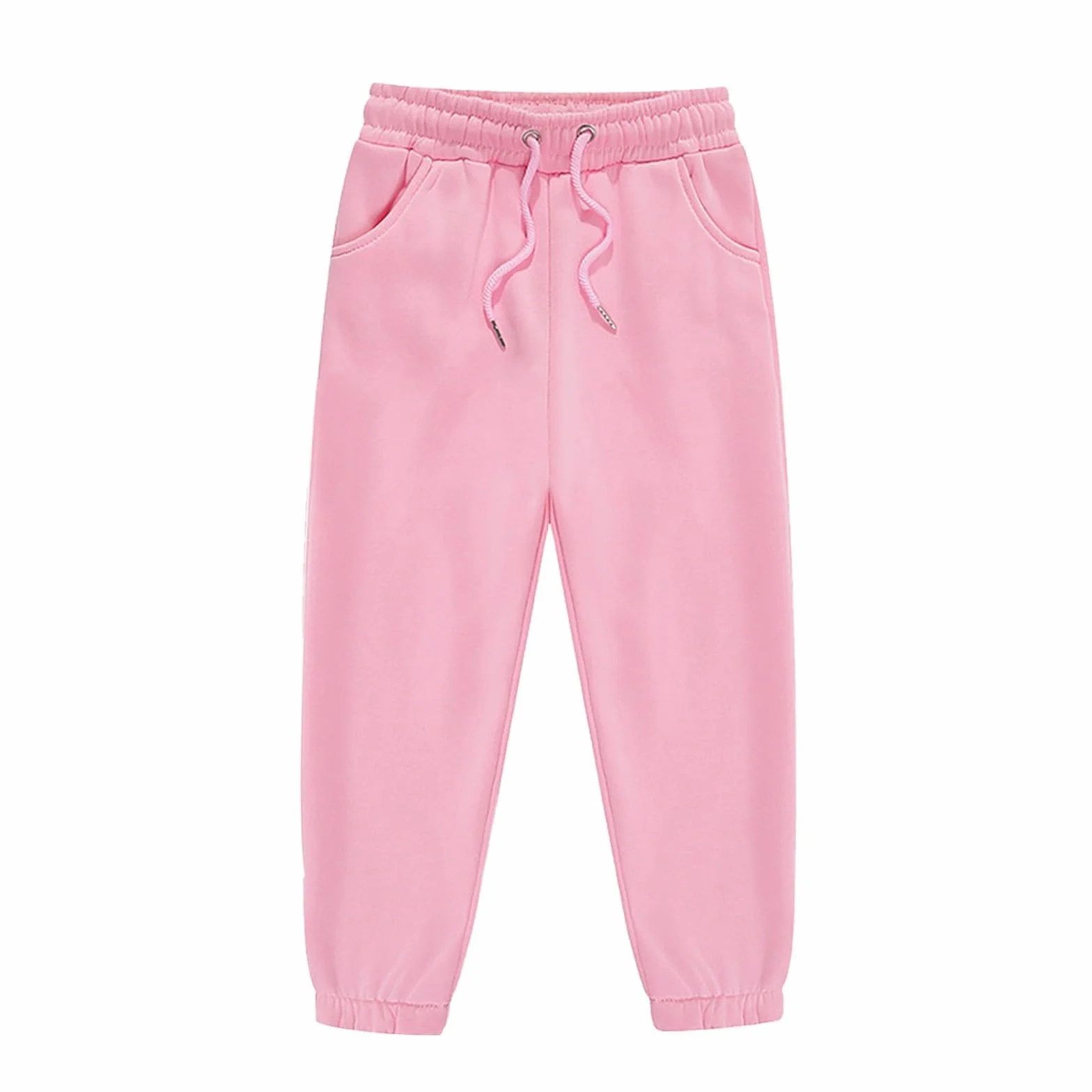 Pantalones de niña de invierno largos deportivos para niños, pantalones de chándal elásticos, cómodos leggings de algodón para niñas, para jugar, correr, ocio