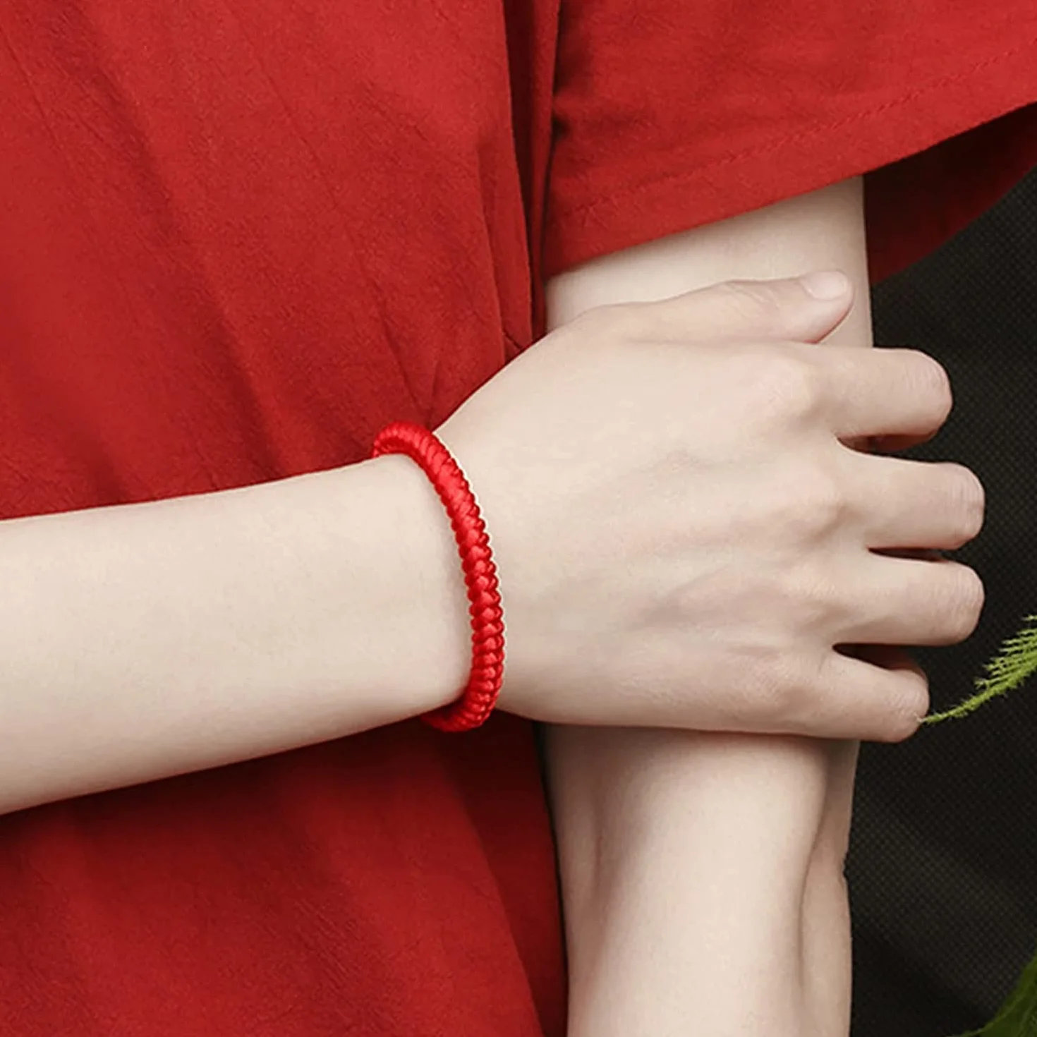 Pulseras de Cuerda, Pulseras para Mujer, Pulsera de Cuentas Pulsera de Hilo Rojo Pulsera roja Amuleto Pulsera de Buena Suerte