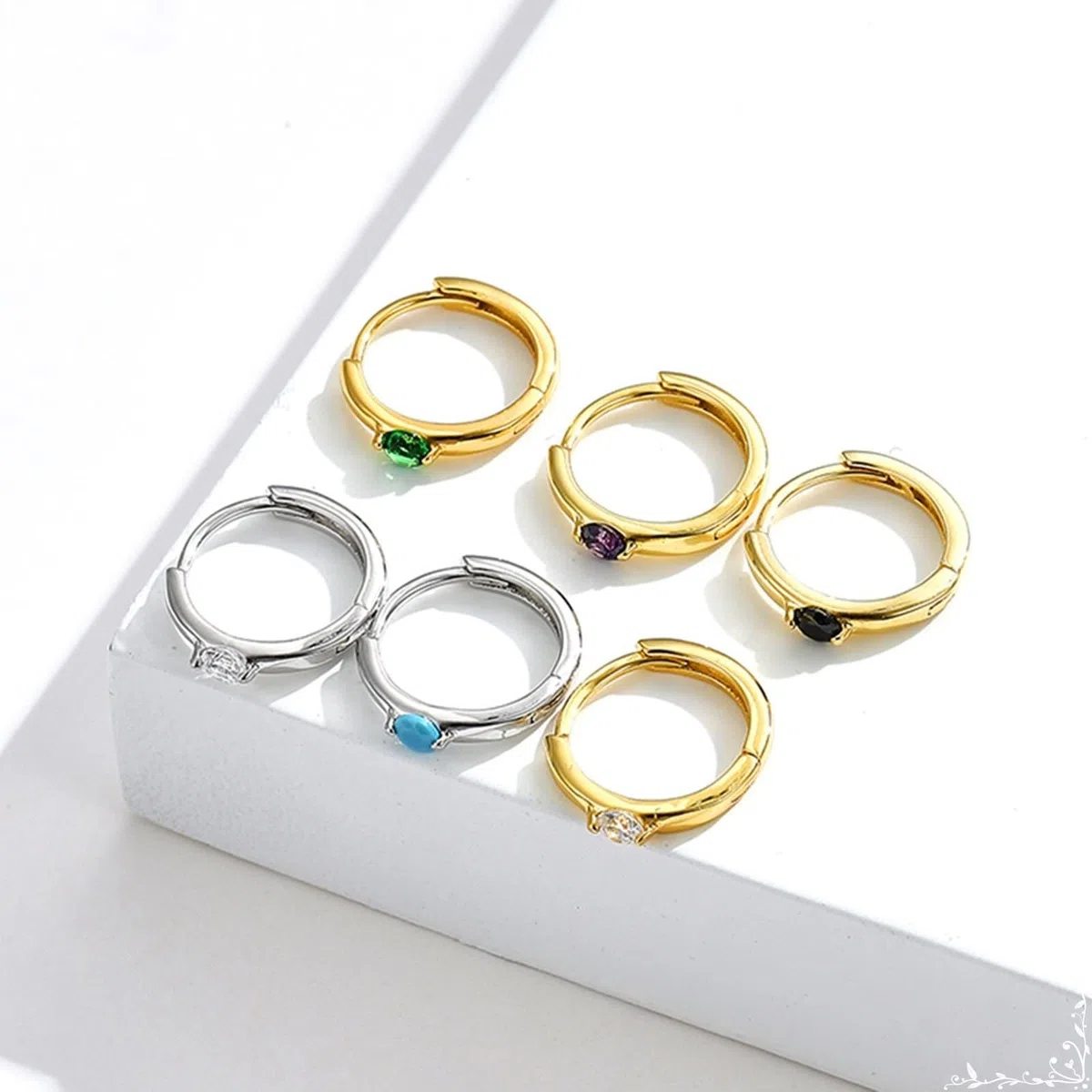 Pendientes vintage de oro Au375, amatista lila clásicos, pendientes boho de oro amarillo de 9 quilates