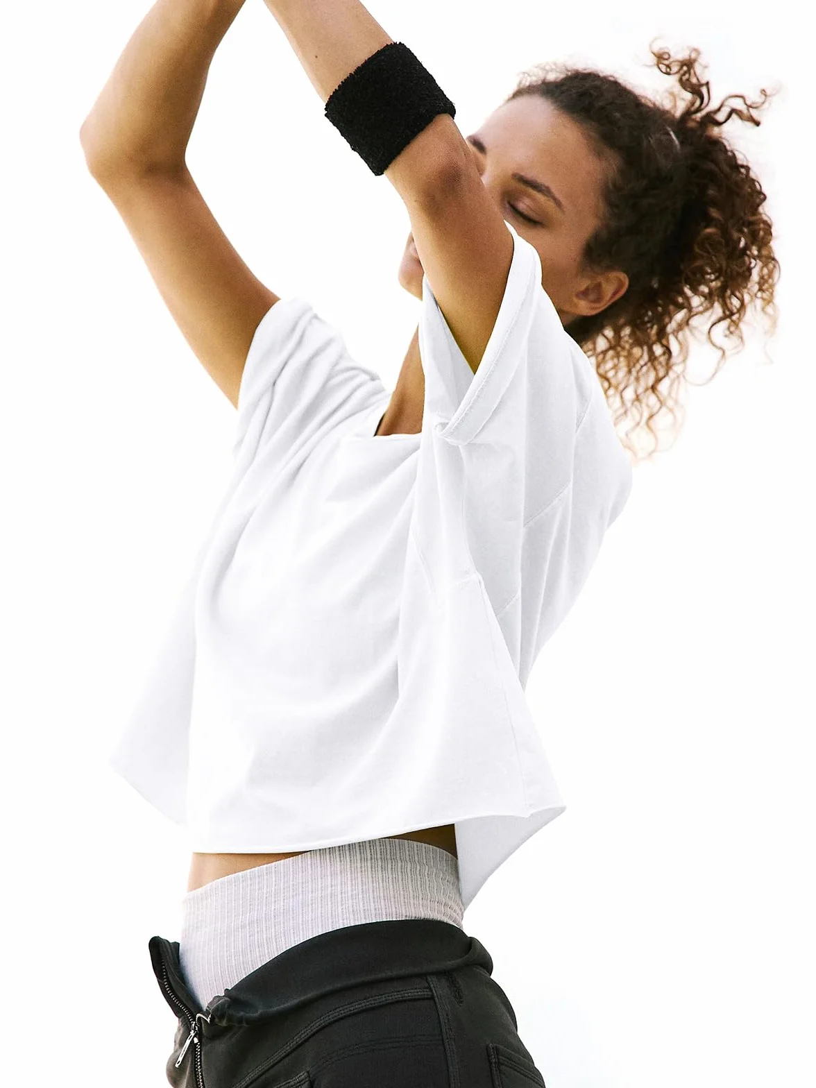 EBANKU Camisas de Entrenamiento de Gran tamaño para Mujer de Manga Corta Tops Cortos Casuales de algodón básico atlético Yoga Correr