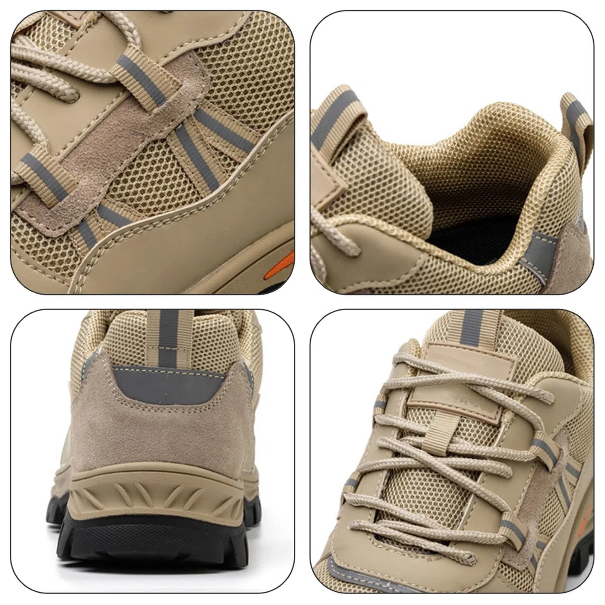 Zapatos de senderismo de malla para hombre, ligeros