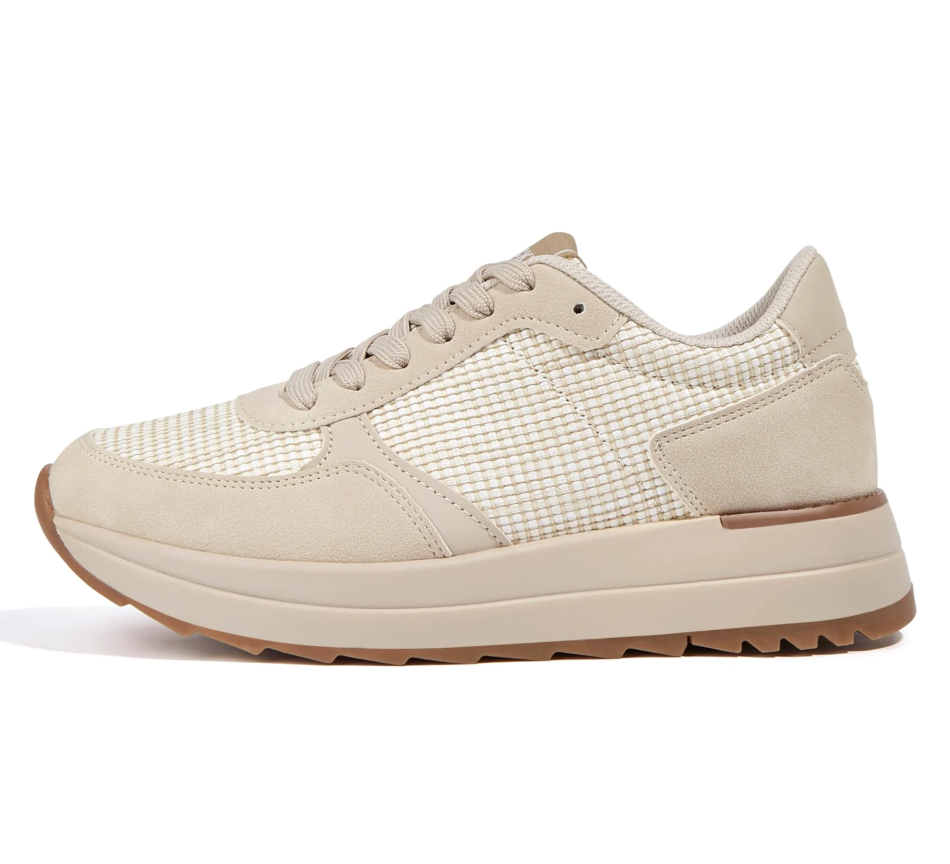 LUCKY STEP Zapatillas para Caminar de Mujer | Zapatillas de Moda con Plataforma para Mujer, Zapatos Casual con Cordones