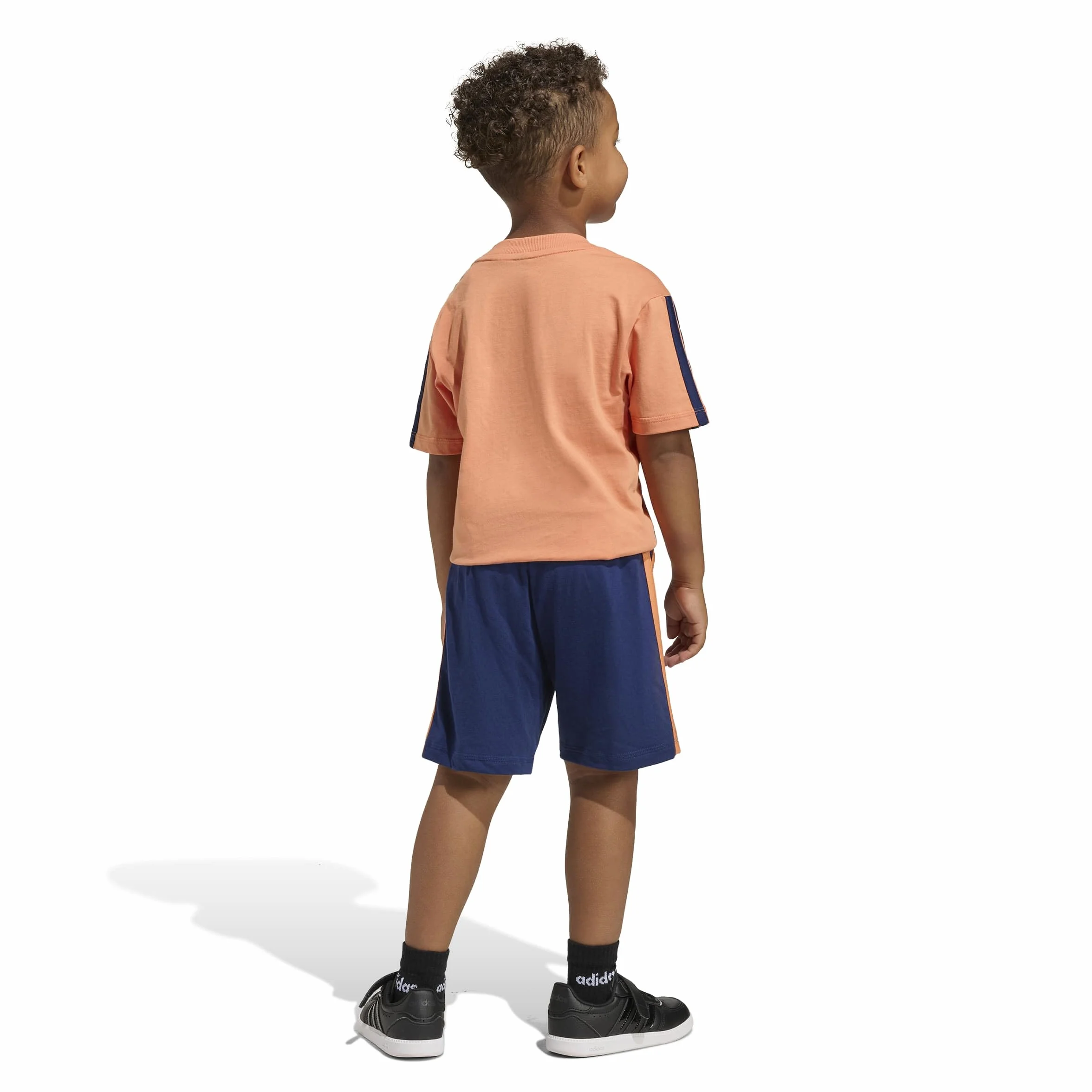adidas Essentials Small Logo Stripes T-shirt Set JOGGER Unisex niños