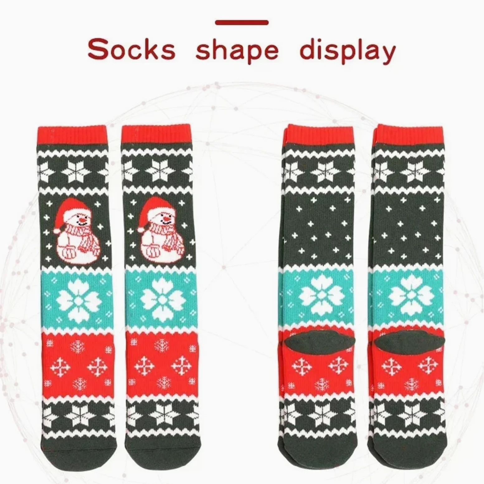 Calcetines de esquí for niños, cálidos, térmicos, for deportes invierno, largos, gruesos, algodón, for Navidad Para Esquiar, Snowboard