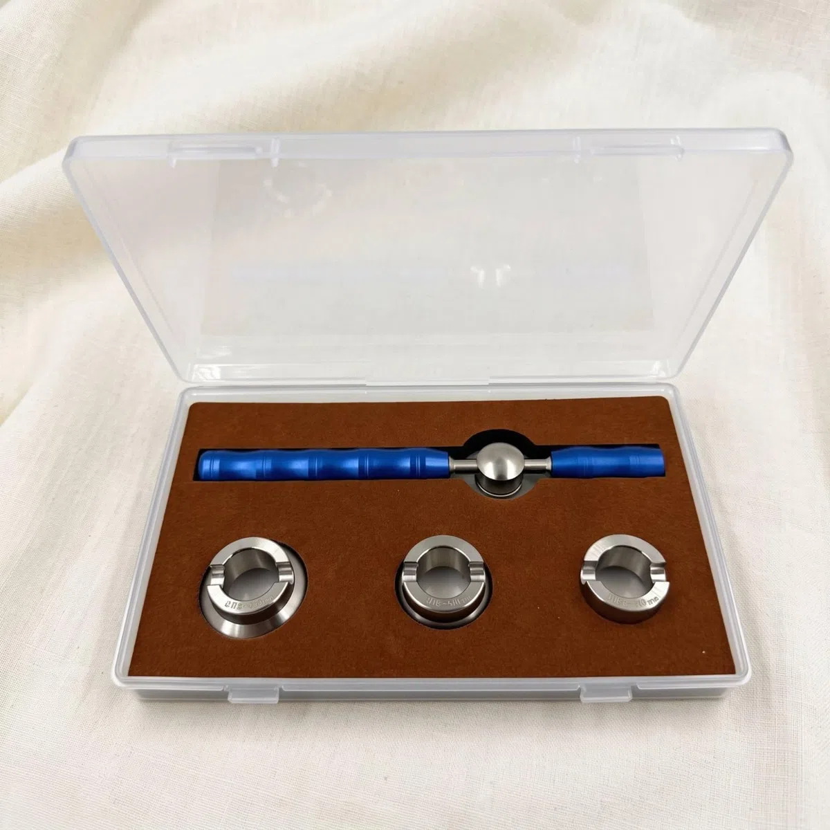 Qianly Abridor Cajas Reloj con Cabezales Intercambiables Portátil Herramienta para Relojeros, Aficionados