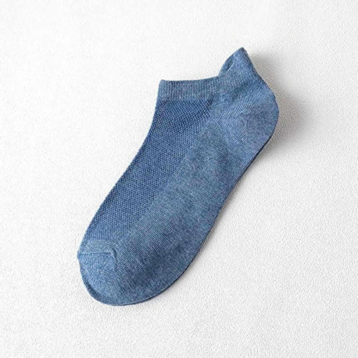 Calcetines Atléticos Ligeros Para Exteriores Para Mujer, Malla De Algodón Sólido Brock 10PCS Código Blanco, Calcetines De Corte Bajo De Algodón Antideslizantes Para Mujer,Azul Vaquero,Código,Pleas
