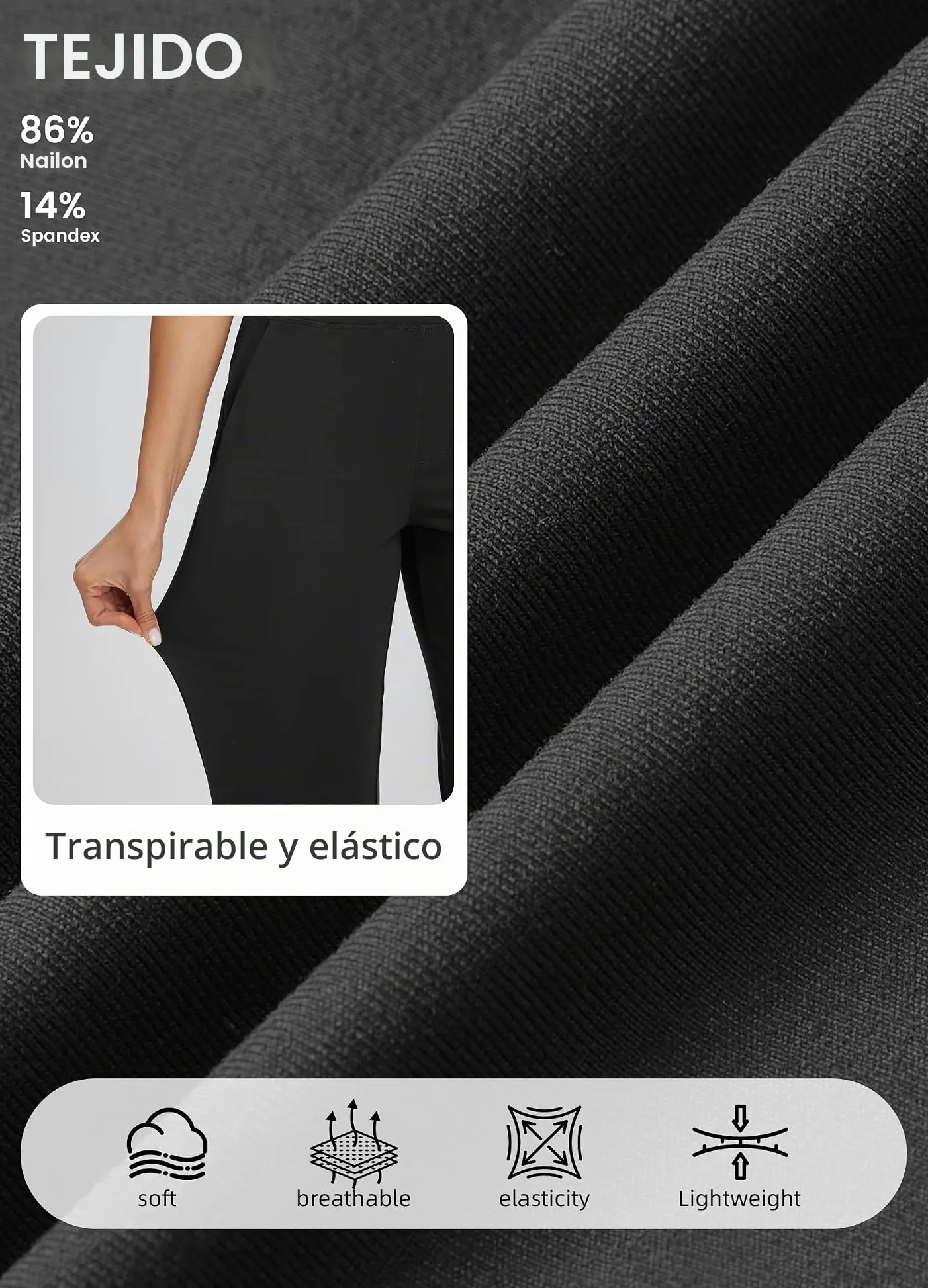 Libin Pantalones Vestir Casuales Mujer 7/8 Jogger | Pantalón Deportivo Elástico Informal Ligero De Verano Estilo Negocios Pantalón Para Correr Y Fitness Con Bolsillos