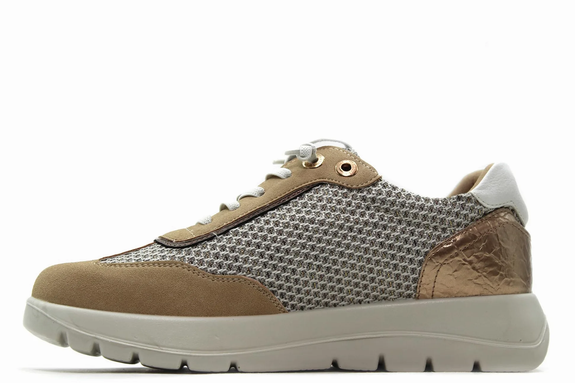 my Soft - Zapatos Sneakers con cordón elástico,de cuña, Suela Blanca de Goma,Deportivas Casual para: Mujer