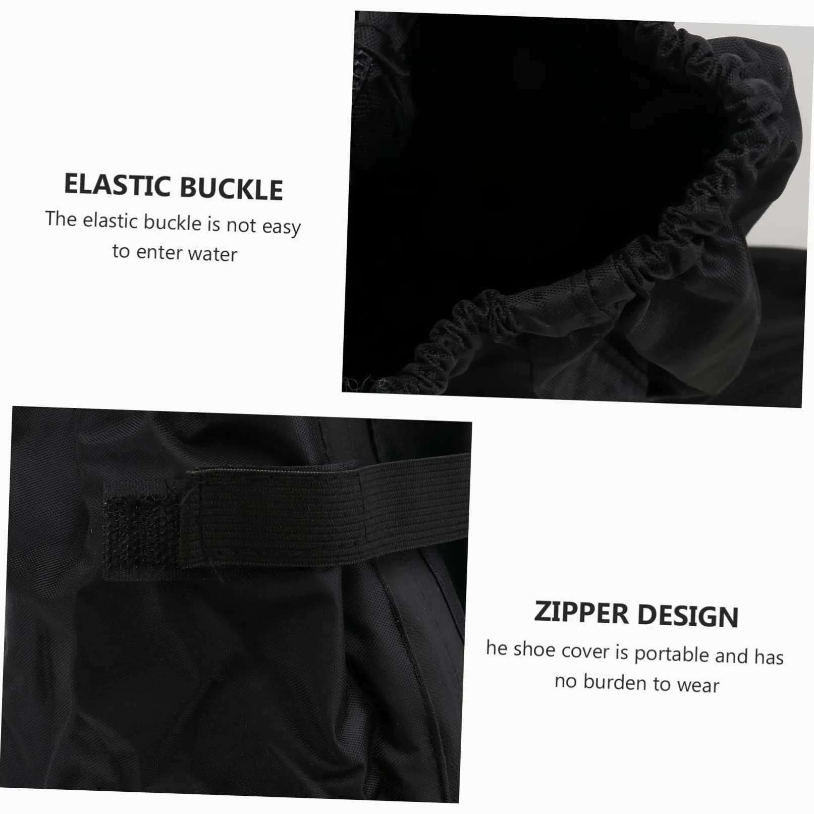 Polainas Impermeables para Exteriores y Senderismo, Cubre Zapatos De Tela Oxford Negra XXL, Resistentes Al Agua y Viento, Ajustables para Hombre y Mujer, Uso Trekking, Caza y Escalada