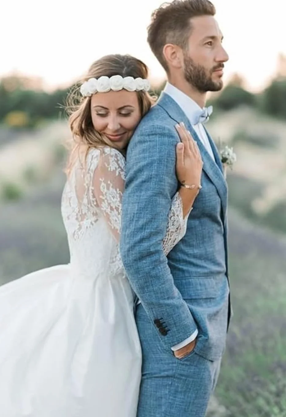 Traje de lino 2 piezas hombre ajustado verano boda novio chaqueta esmoquin pantalones