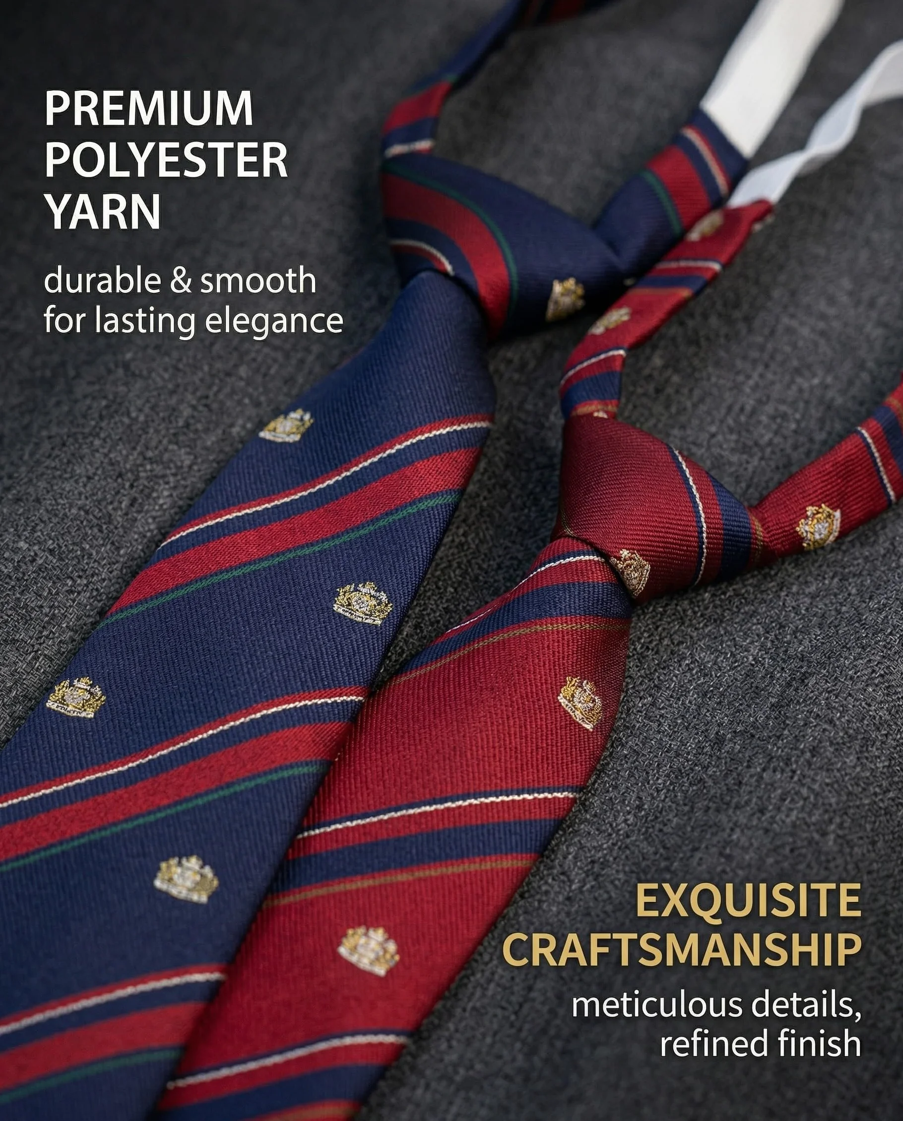 2 Corbata, Patrulla Clásica, Corbata Niño, Accesorios De Ropa, Adecuados Para Ceremonias, Actuaciones, Bodas (Rojo + Azul)