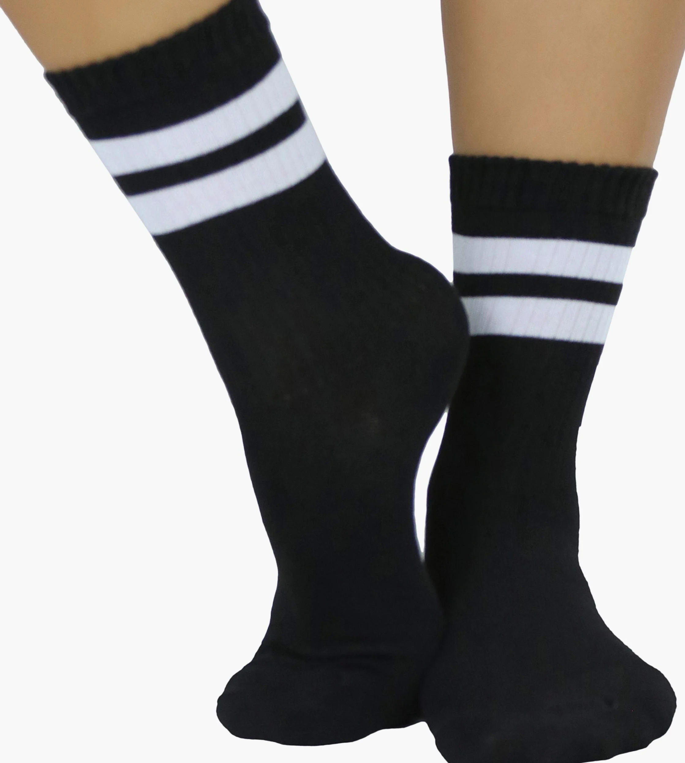 ToBeInStyle - Calcetines de tobillo atléticos para mujer - Blanco - Talla única
