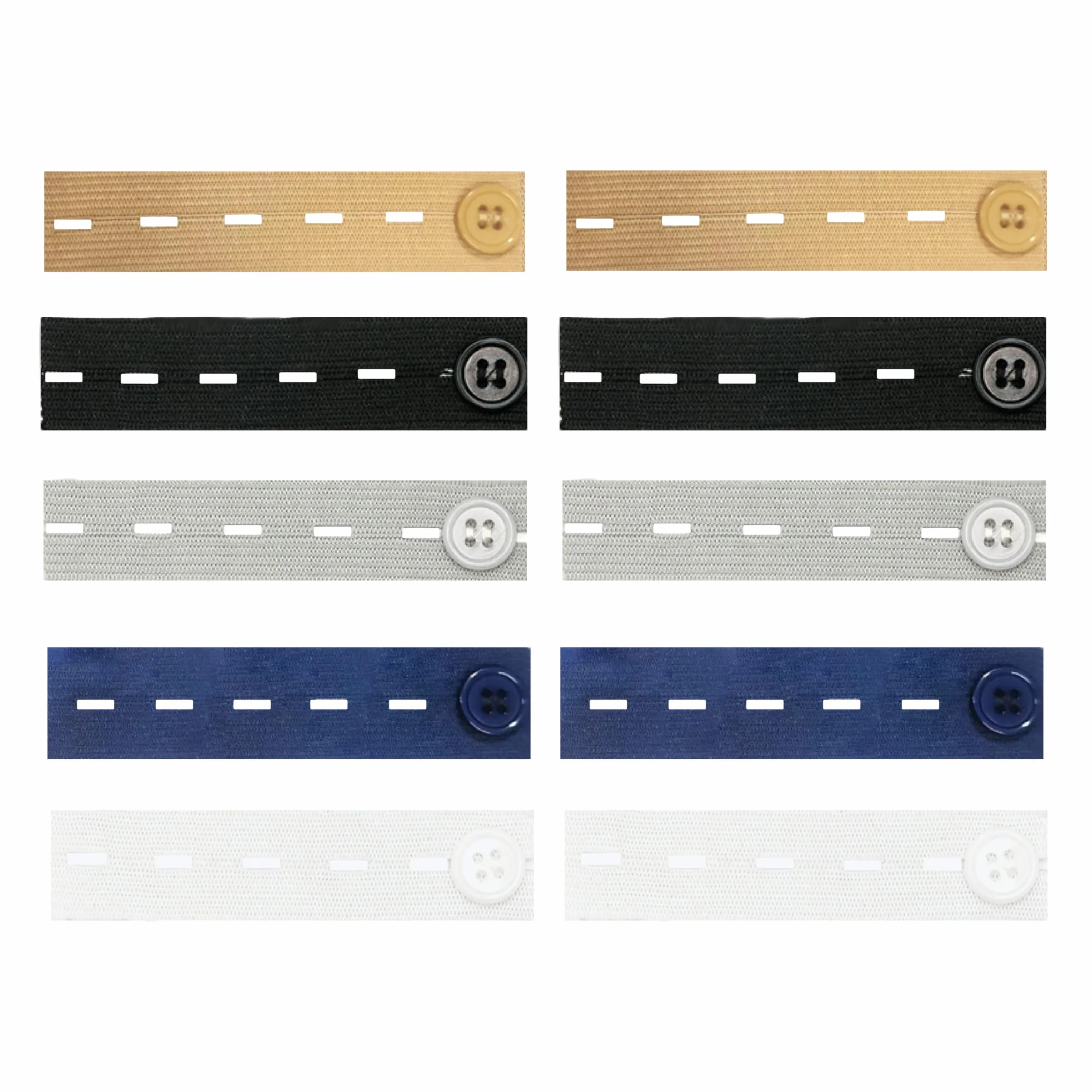 10 extensiones de cintura para pantalones, 9,3 x 2,5 cm para vaqueros, ampliación de cintura con botón, extensión de cintura elástica, extensión de cintura para pantalones para hombre y mujer