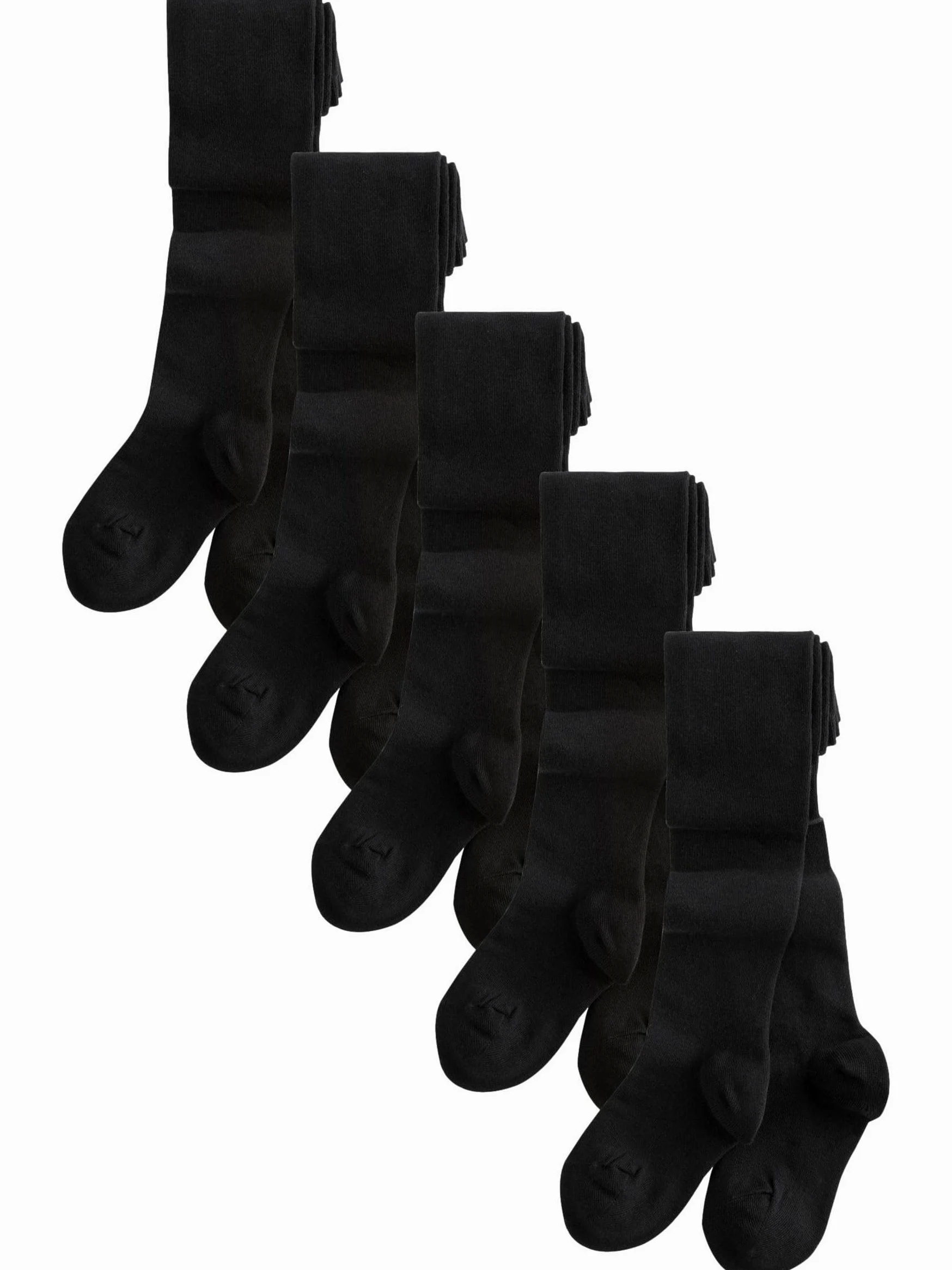 NEXT Niñas Pack de 5 pares de medias escolares con alto contenido de algodón