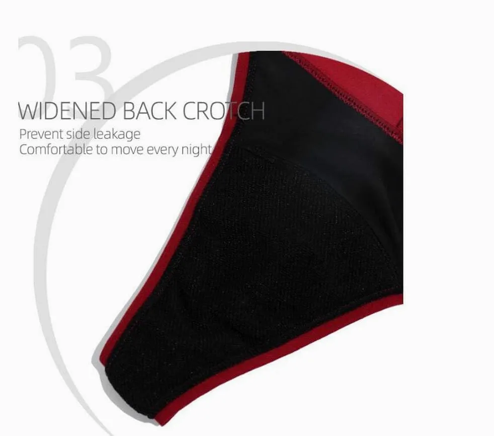 Ropa Interior Sexy para El Período Tangas a Prueba de Fugas Bragas de algodón para Mujer Bragas absorbentes Bikini Protector Menstrual Paquete de 6 Multicolor 3Xl