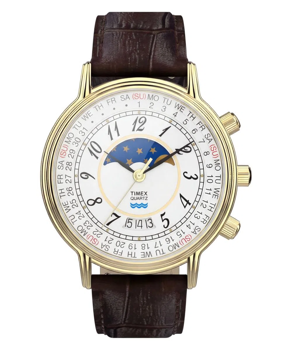 Timex Reloj de Pulsera analógico Moon Phase para Hombre