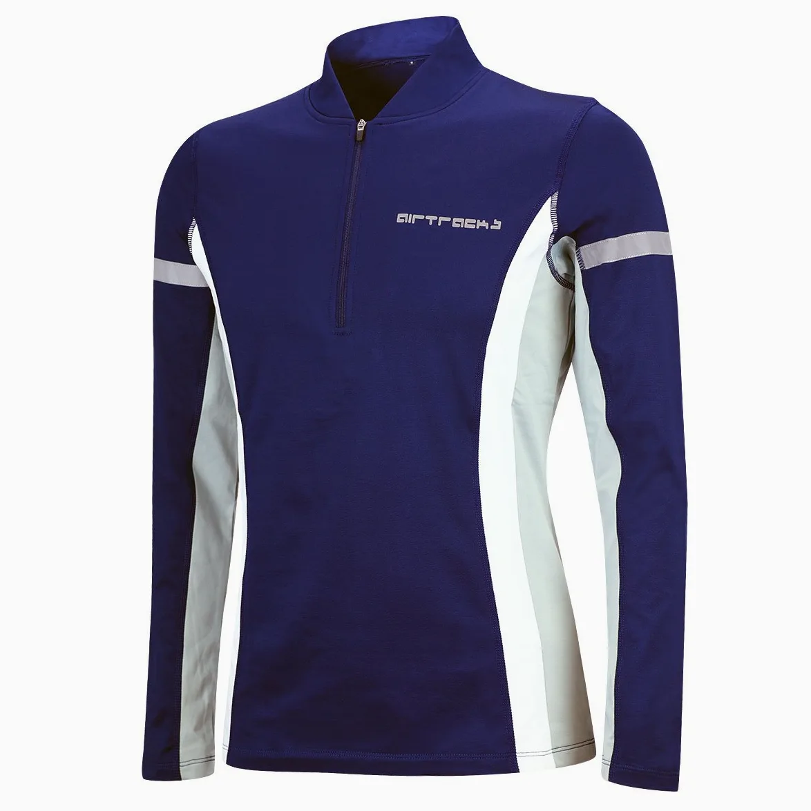 Airtracks - Camiseta de manga larga de invierno, para mujer y hombre, camiseta térmica, camiseta de correr de forro polar, transpirable con reflectores
