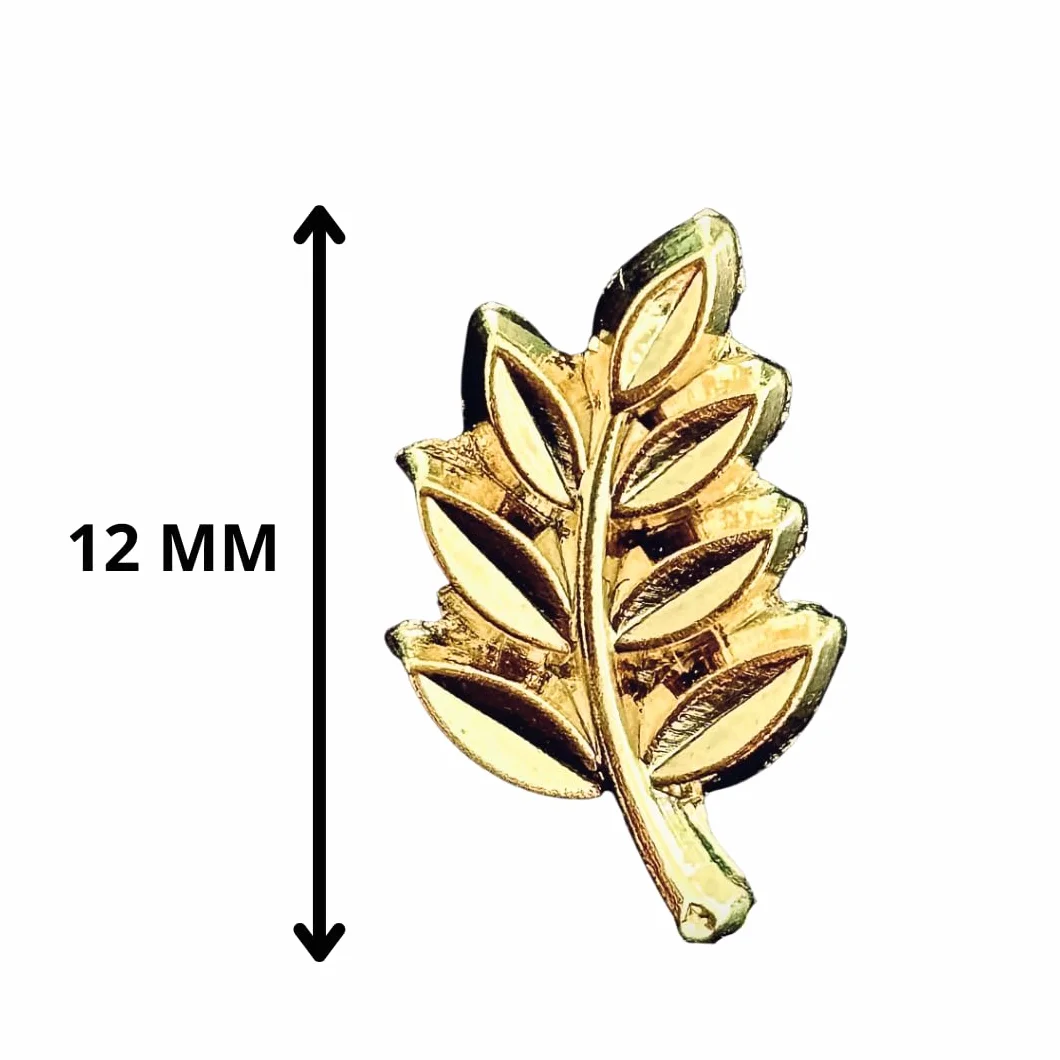Pin's Acacia Masonería France Dorado Branche de Acacia Joya 12 mm símbolo masónico Zinc