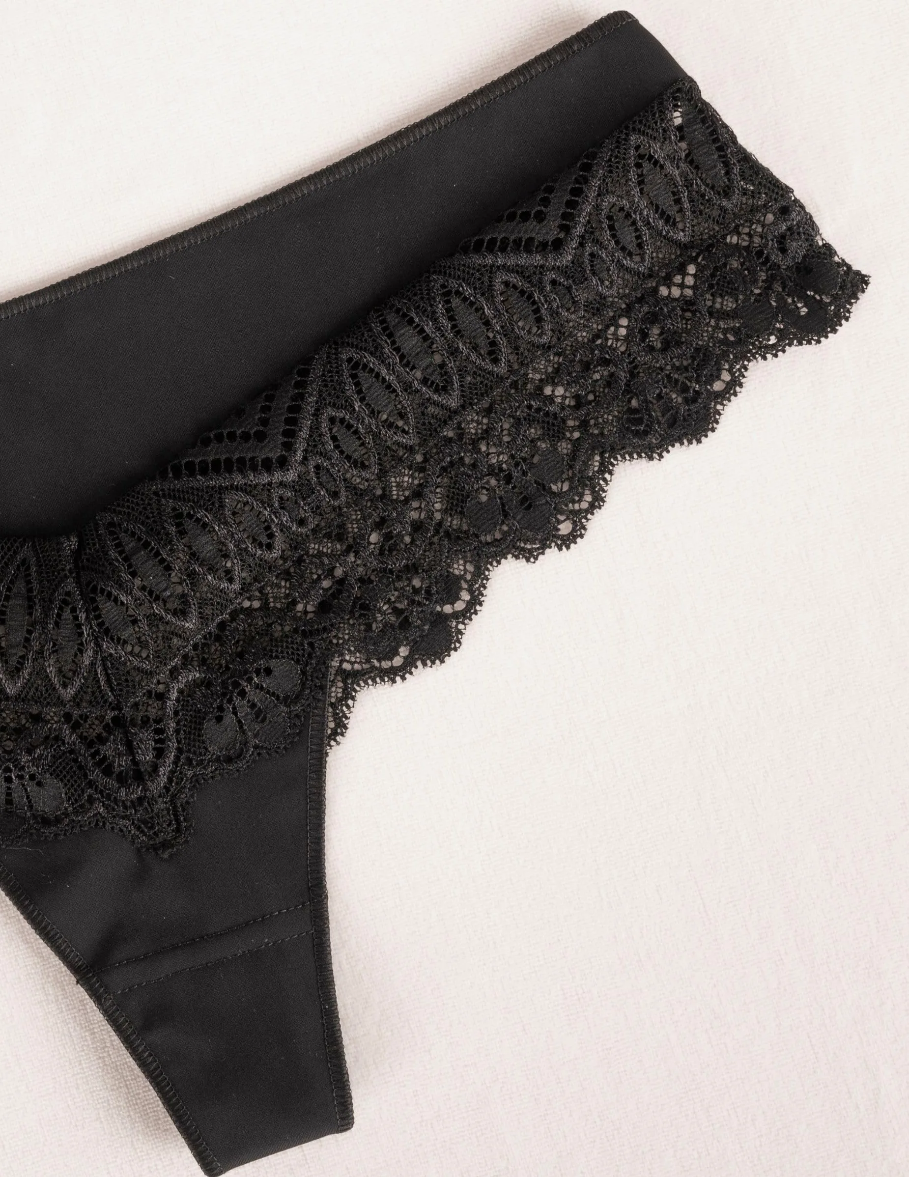 WOLBar Tanga con Encaje para Mujeres WB409