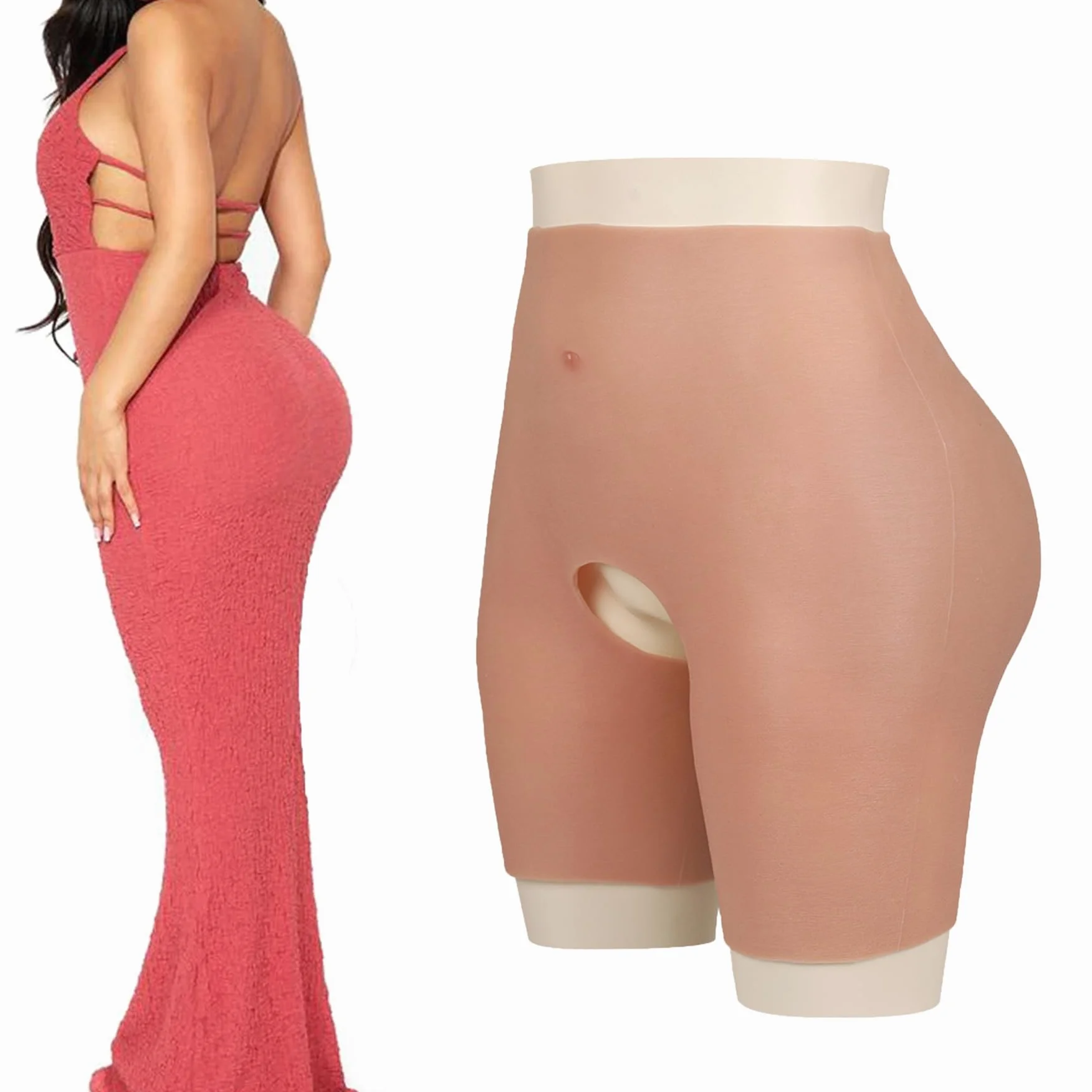 FSYH Silicona Hips Enhancer Panty Butt Lift Shaper Control Pantalones Mujeres Push Up Hips para Drag Queen Crossdresser