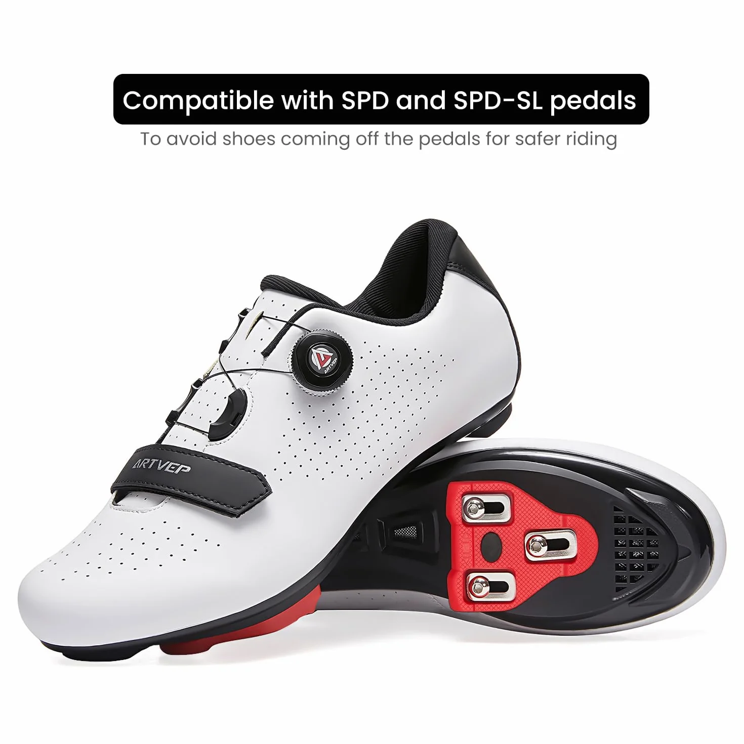 Mujer Zapatillas de Ciclismo para Hombre Zapatillas de Bicicleta de Carretera compatibles con Look SPD SPD-SL Delta Cleats Zapatillas de Bicicleta para Interiores Exteriores