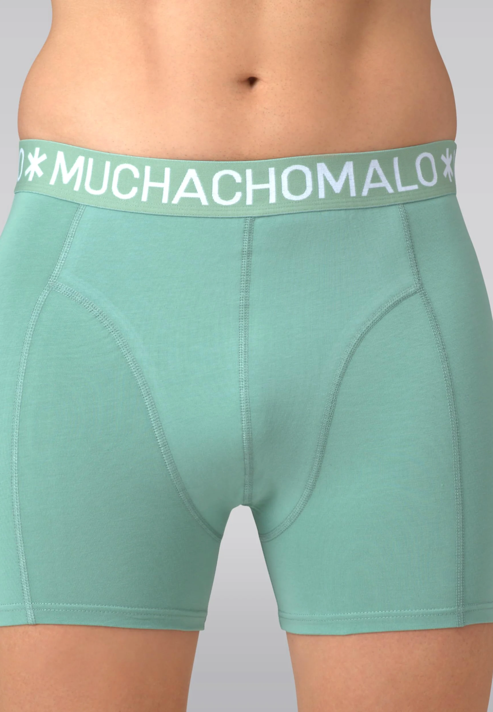 Muchachomalo Calzoncillos para Hombre, Ropa Interior Lisa de Algodón para Hombre, Pack de 7 Unidades, Bóxers Lisos de Corte Clásico con Cintura Elástica