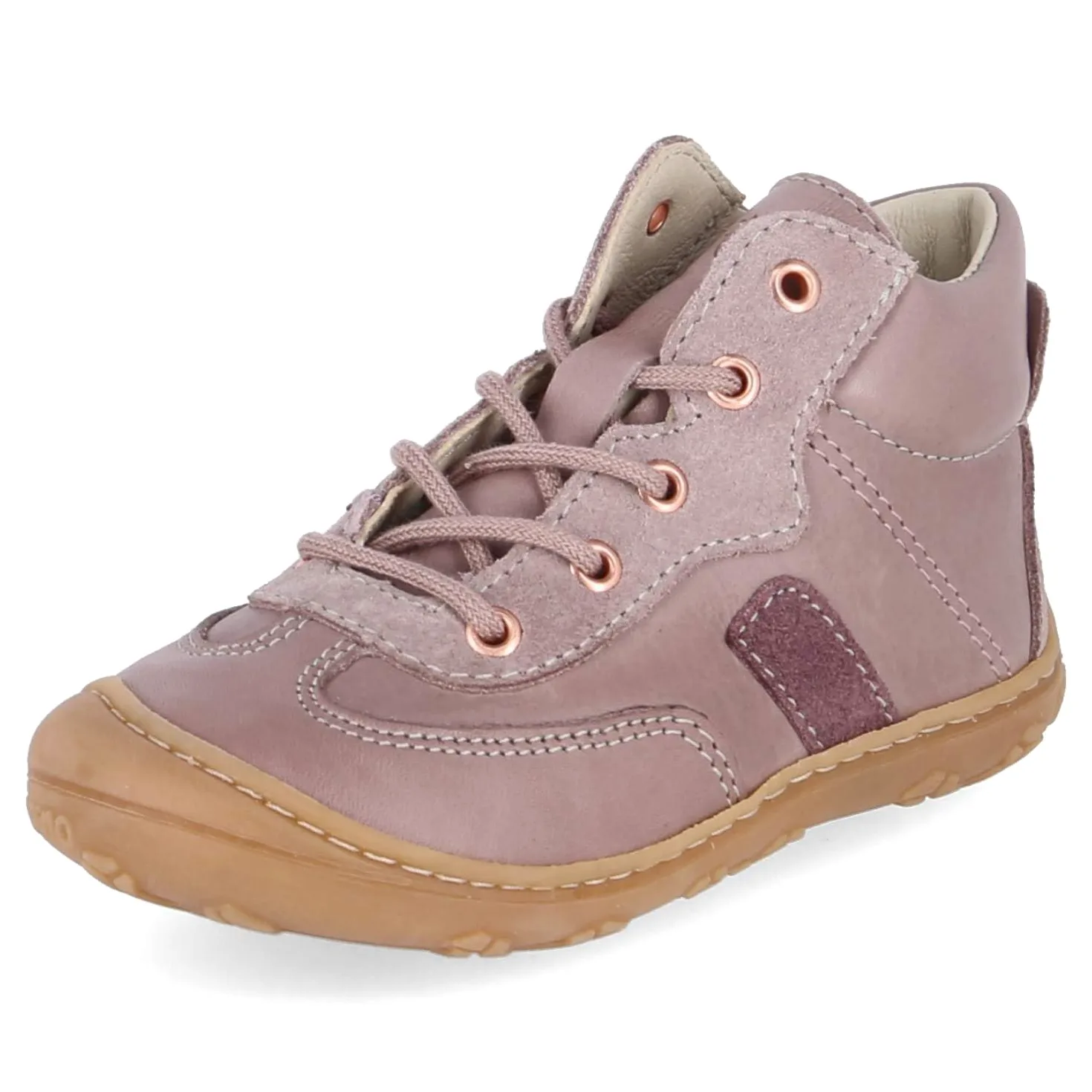 PEPINO 50 1205402/310 - Zapatillas unisex para aprender a andar, piel lisa, color morado, talla 18