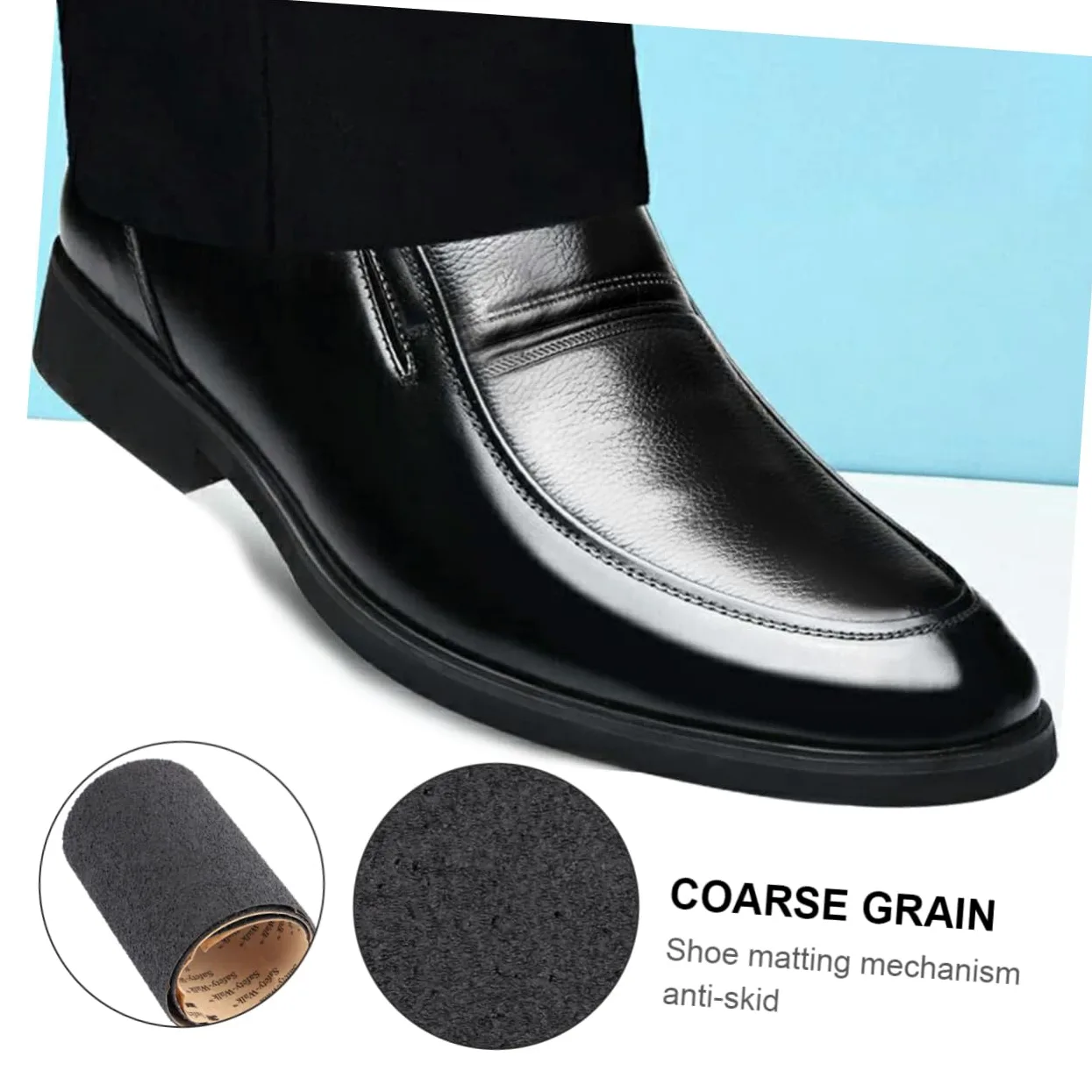 Ipetboom 3piezas Calcomanías Antideslizantes Para Zapatos Stickers De Para Altos y Botas Resistencia Al Desgaste Fácil Aplicación y Reducción De Ruido Negro