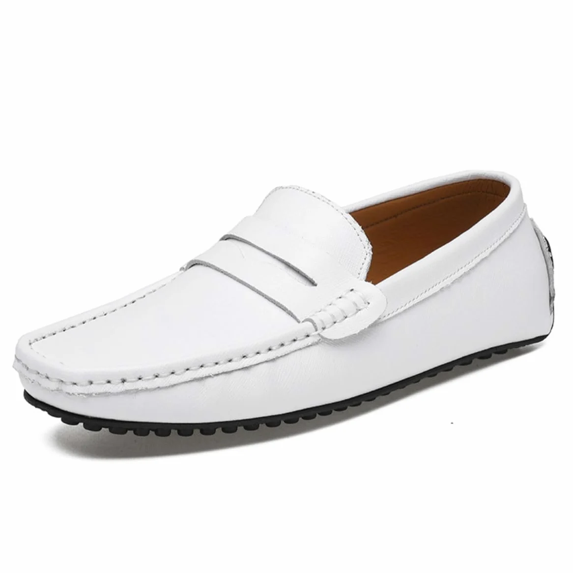 Mocasines para Hombre de Cuero Moda Slip-on Shoes Driver Shoes Casual Flat Shoes 38-49 EU
