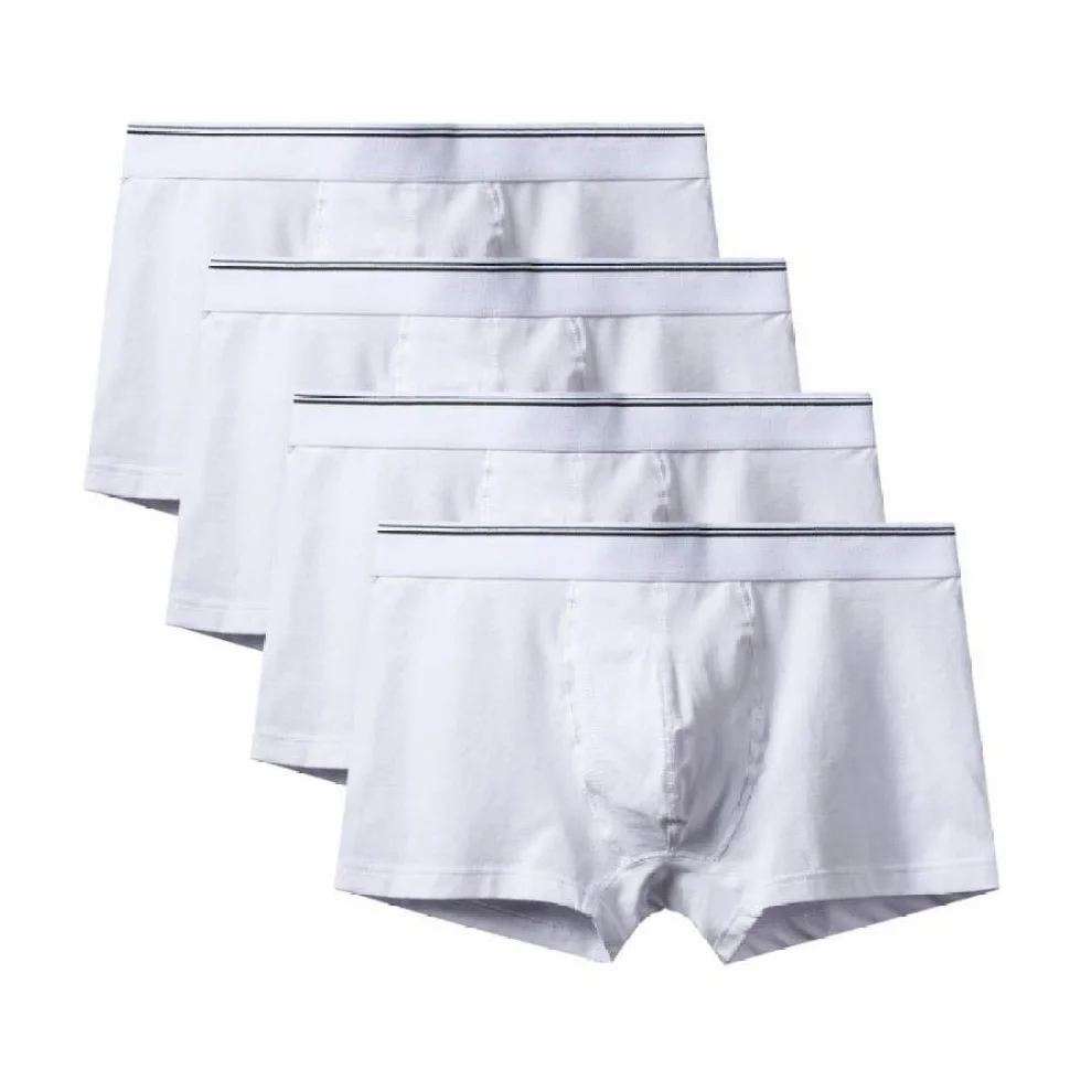 Calzoncillos Masculinos Calzoncillos Grandes Masculinos Nuevas Bragas De Algodón Sexy De Moda Calzoncillos Cortos De Hombre Calzoncillos De Talla Grande Calzoncillos De Hombre (Paquete De 4) Stely H-