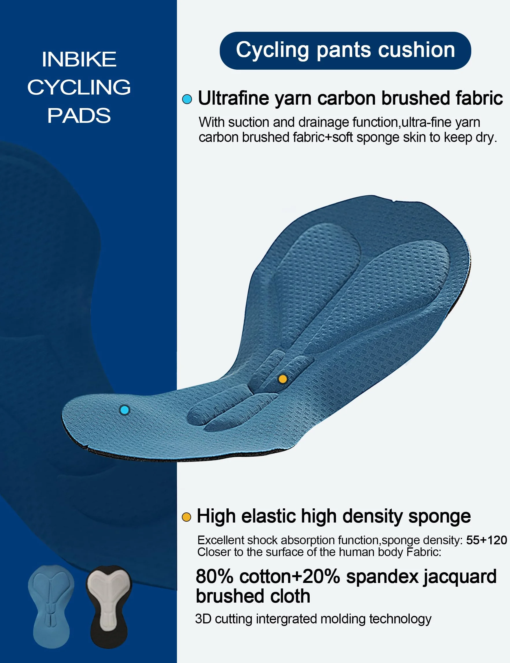 INBIKE Culotte Largo con Acolchado para Hombre Invierno Térmico CR