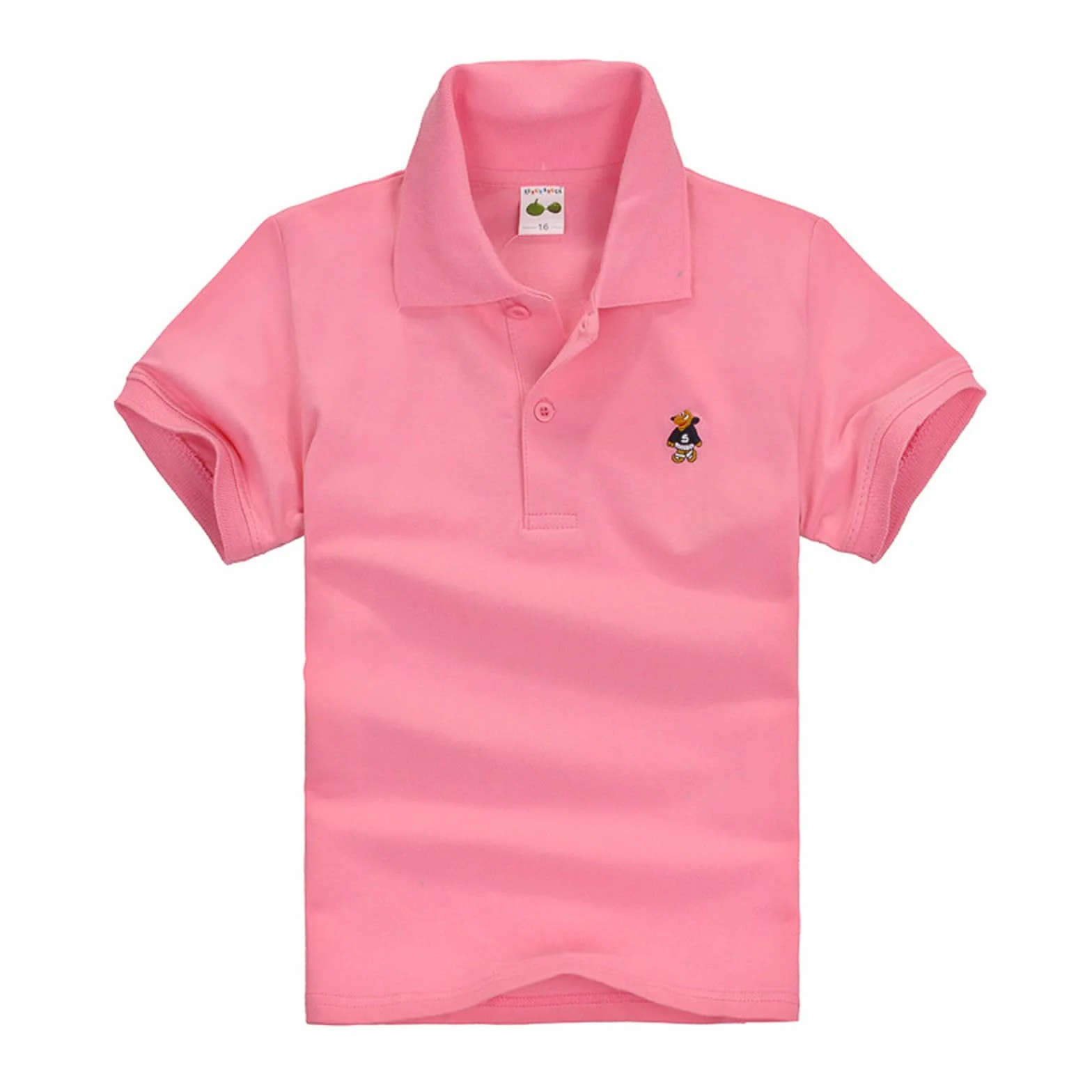 Polo para niños Camisas de verano para niño de manga corta transpirable camiseta infantil monocolor camisas escolares sueltas Casual Tops Regular Fit Ropa fresca Regalo Diario Deporte Top