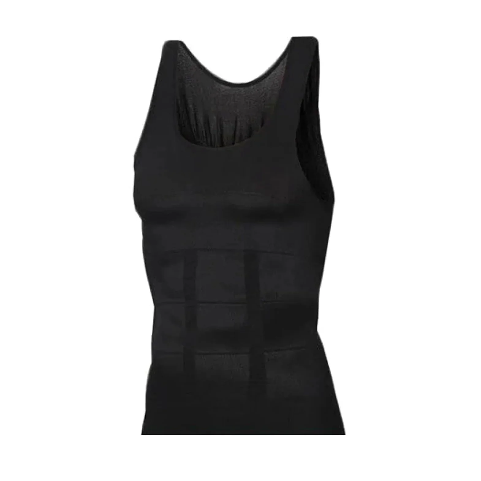 Fajas Reductoras 2 uds camisa de hombre adelgazante Body Shaper chaleco camisetas sin mangas for entrenamiento Abs Abdomen camisetas sin mangas camiseta moldeadora camiseta de compresión térmica(Black