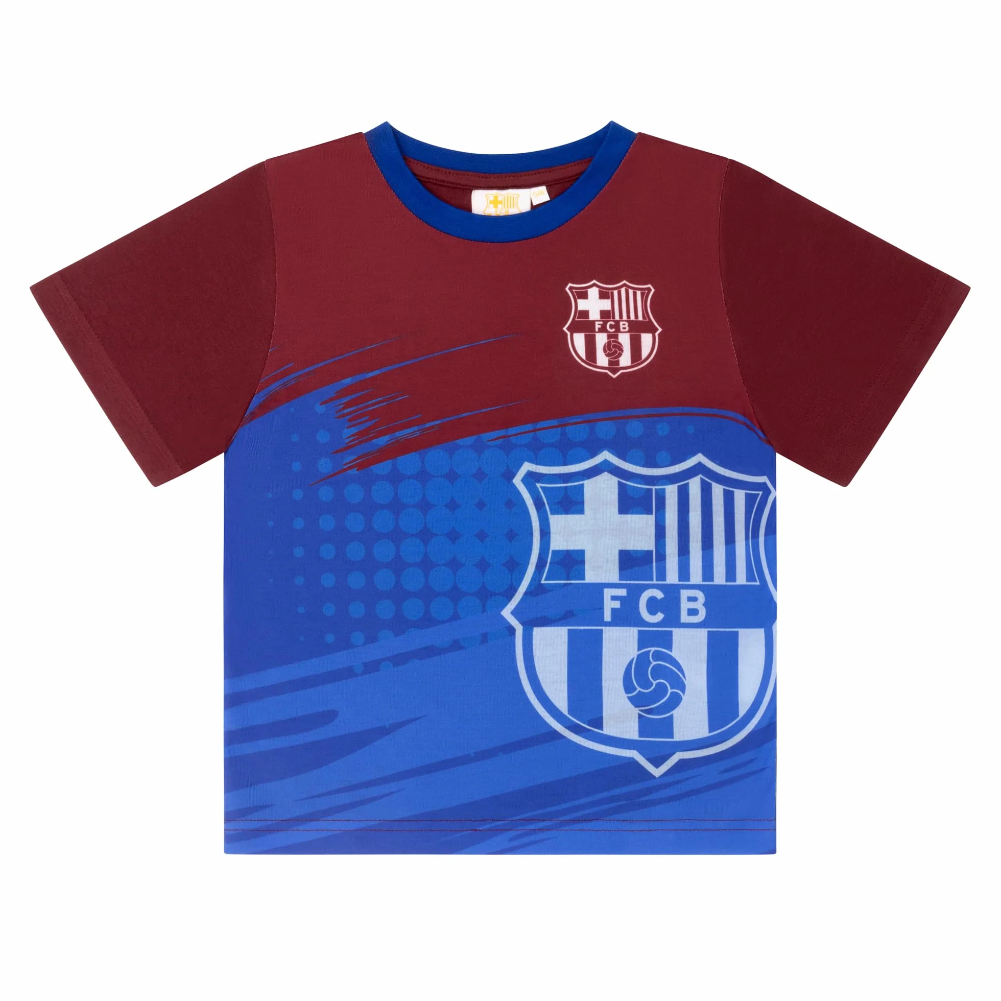 Barcelona FC Pijama de Manga Corta para Niños 7-8 Años 128cm