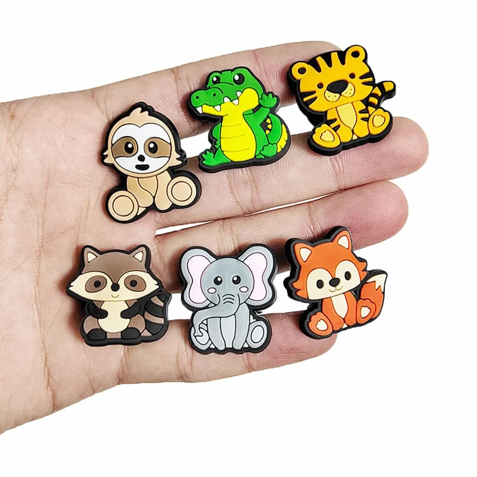 Animal Encantos del Zapato 30PCS Cute Cartoon Zapato Decoración Croc Charms para Niñas Mujeres Niños Adultos, Regalo para Fiesta de Cumpleaños
