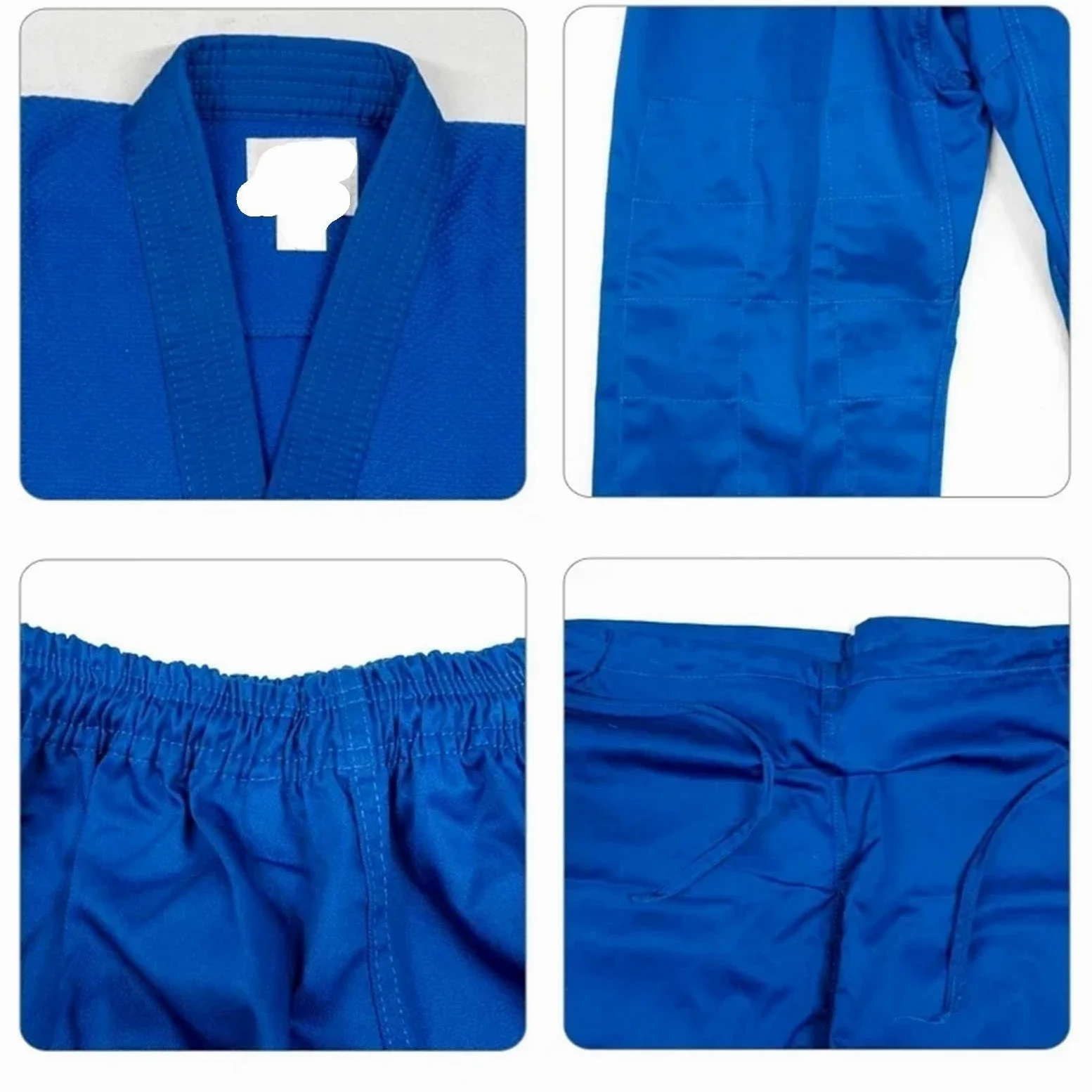 Traje De Judo Uniforme profesional de artes marciales Judo Gi con cinturón blanco, Kimono blanqueado tejido único, perfecto for competición o entrenamiento