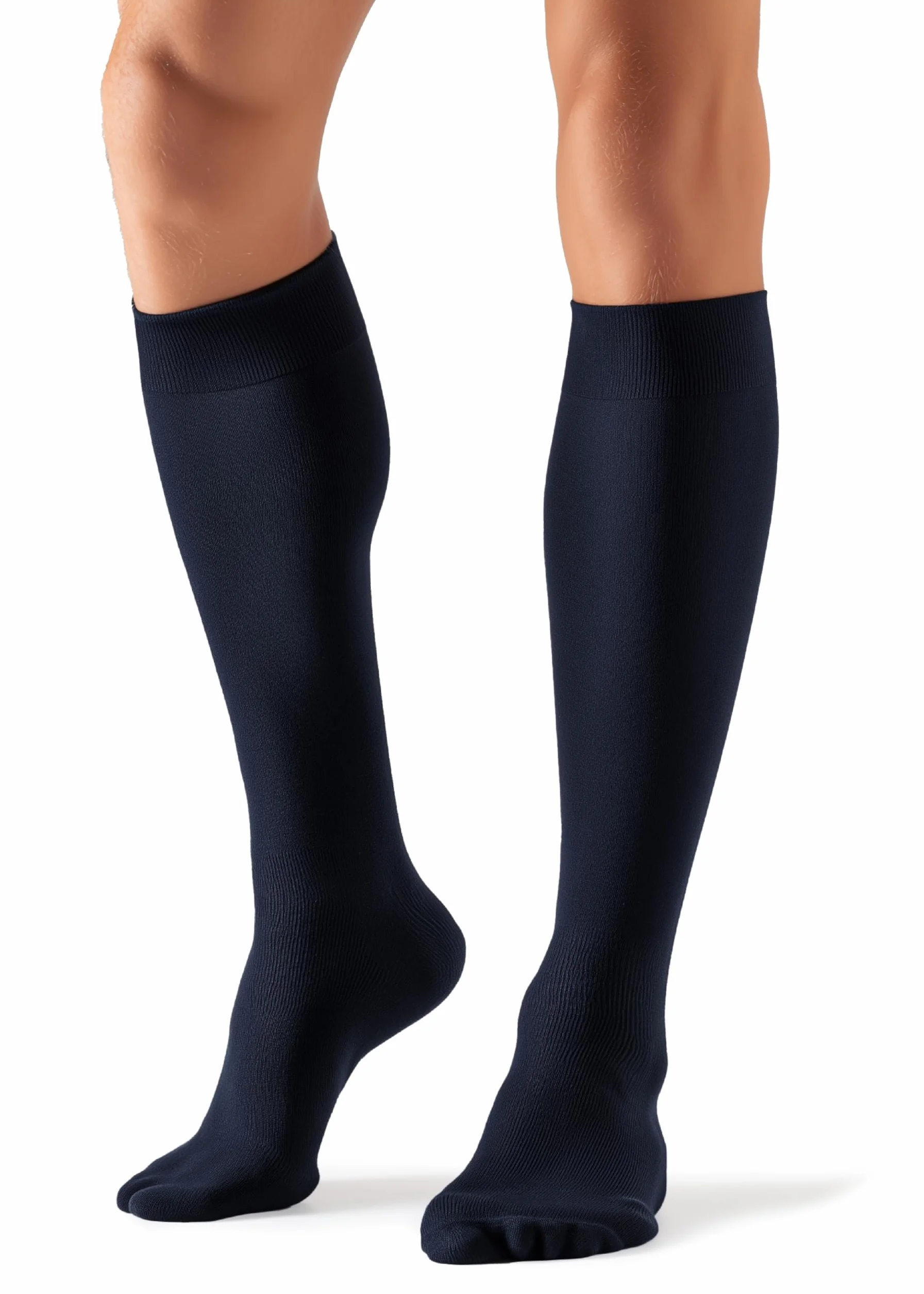 BeOnTop Calcetines Compresivos 14-17 mmHg para Viajes Trabajo Deporte Piernas Cansadas Varices Circulación Made in Italy