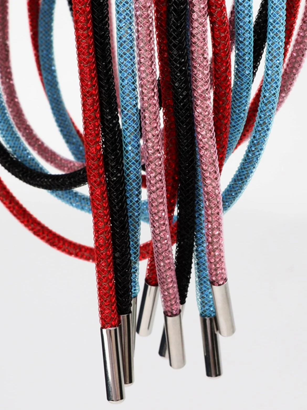 Cordones, Cordones Redondos de Diamantes imitación, Cordones Zapatos, con arcoíris, for Zapatillas, for, Cuerdas DIY(Green,140cm)