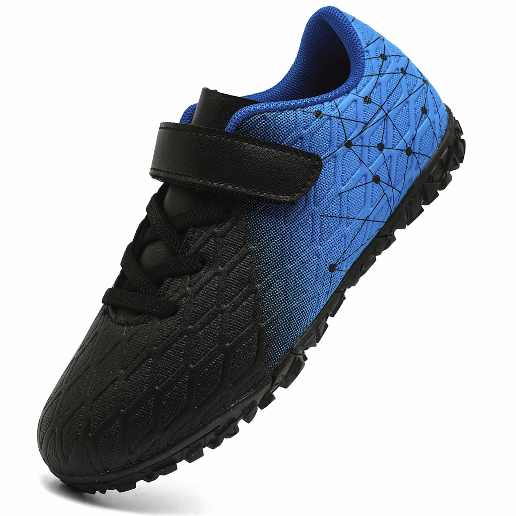 Botas de Fútbol Niño Zapatos con Tacos Bajos Antideslizantes Césped Artificial Indoor
