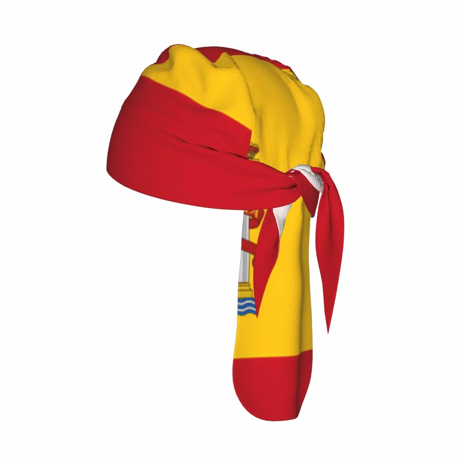 Gorra de ciclismo transpirable con bandera de España, banda para el sudor, secado rápido, negro