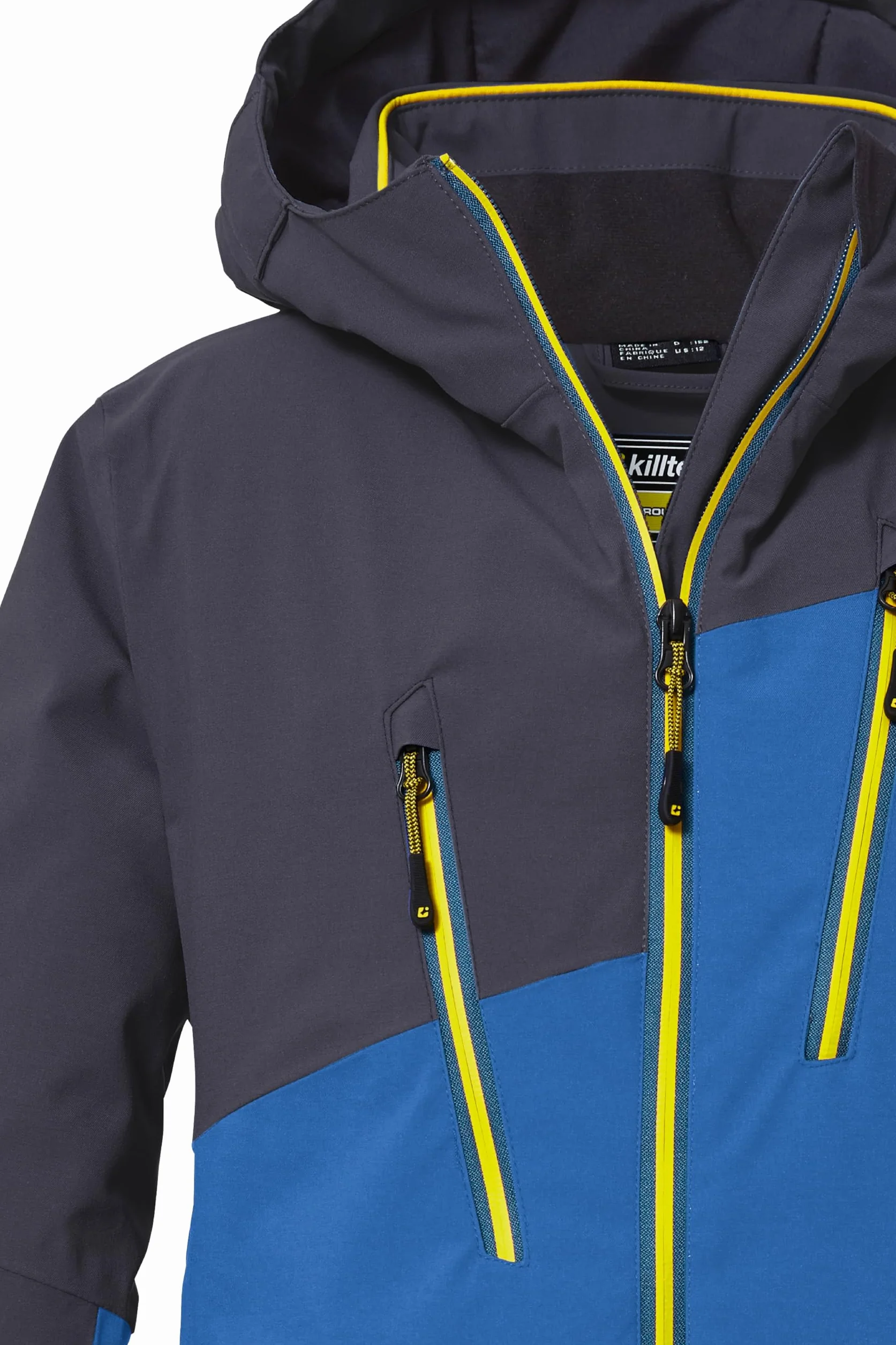 Killtec Ksw 173 Bys Ski Jckt Chaqueta de esquí/chaqueta funcional con capucha y paranieves, impermeable Boy´s