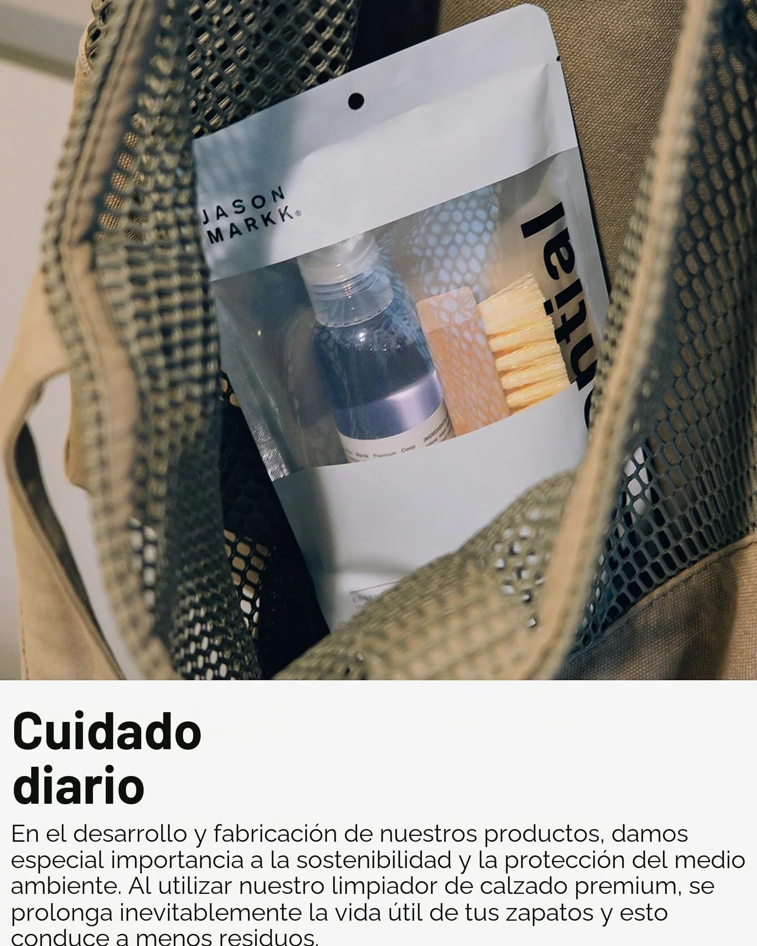 Jason Markk Pack básico de limpiador de zapatos + spray impregnante para zapatos Repel en el set – para la limpieza y cuidado de zapatos y diferentes materiales