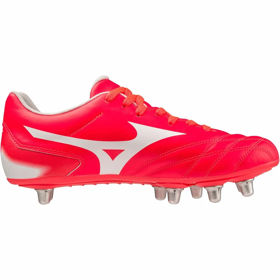 Mizuno Waitangi II Cl Rugby Unisex, Fierycoral2 Blanco, 42 EU