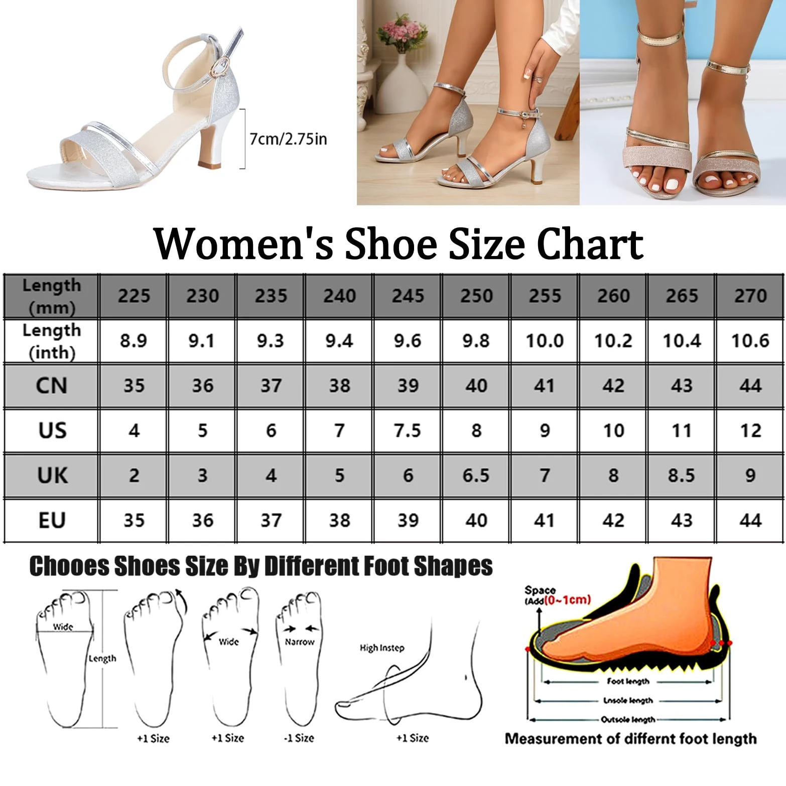 Sandalias de tacón alto sexy para mujer, con correa de purpurina, sandalias de tacón medio, sandalias de boda para novia