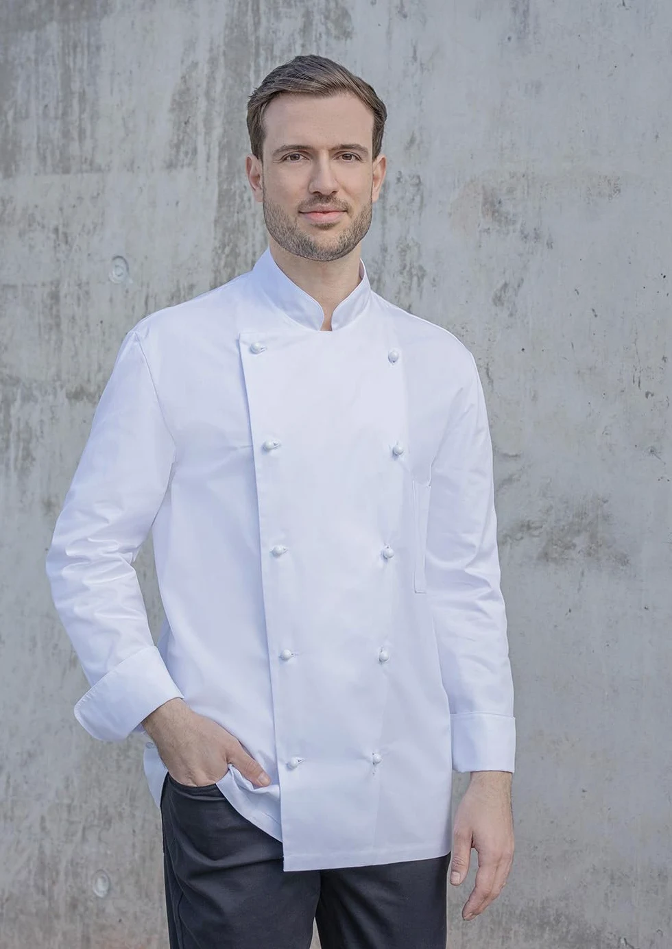 Karlowsky Chaqueta de cocinero Thomas blanca, talla 54