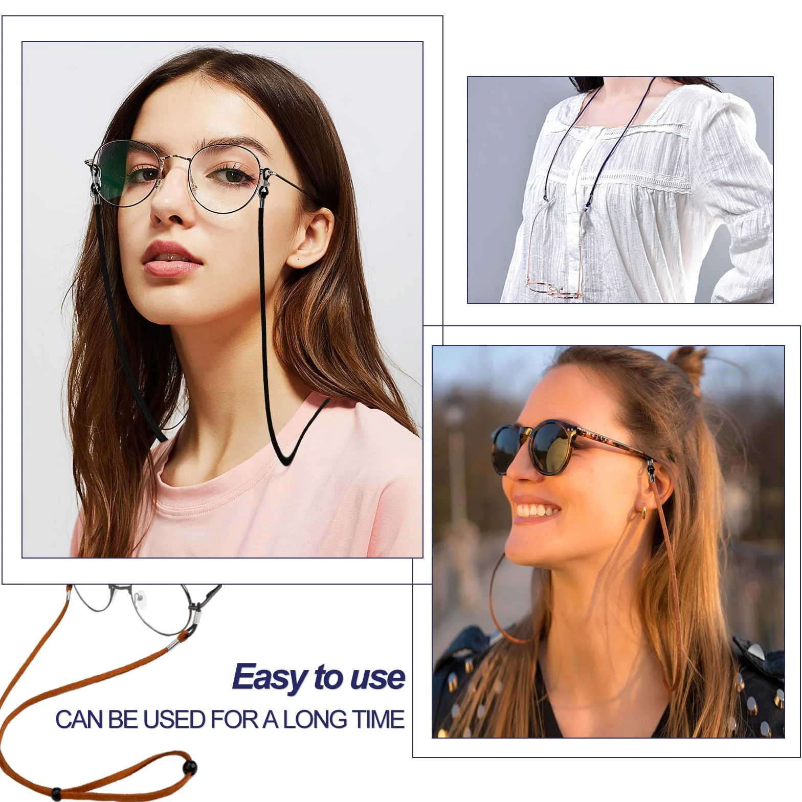 Cordones para Gafas, Cuerda Gafas, Correa Gafas - 3 Piezas