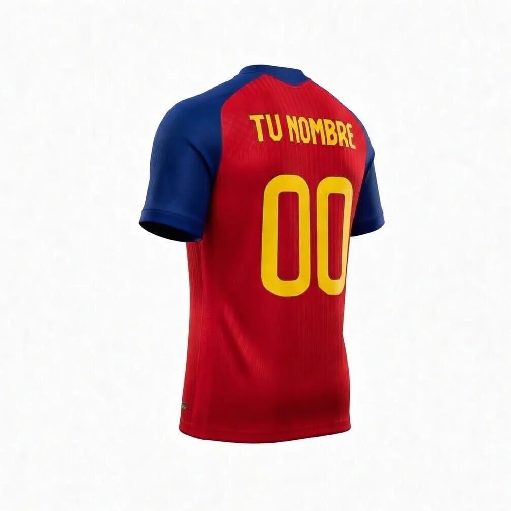 RFEF Camiseta SELECCIÓN ESPAÑOLA Mundial 2026 – Réplica Oficial | Equipación de Fútbol España para Adulto