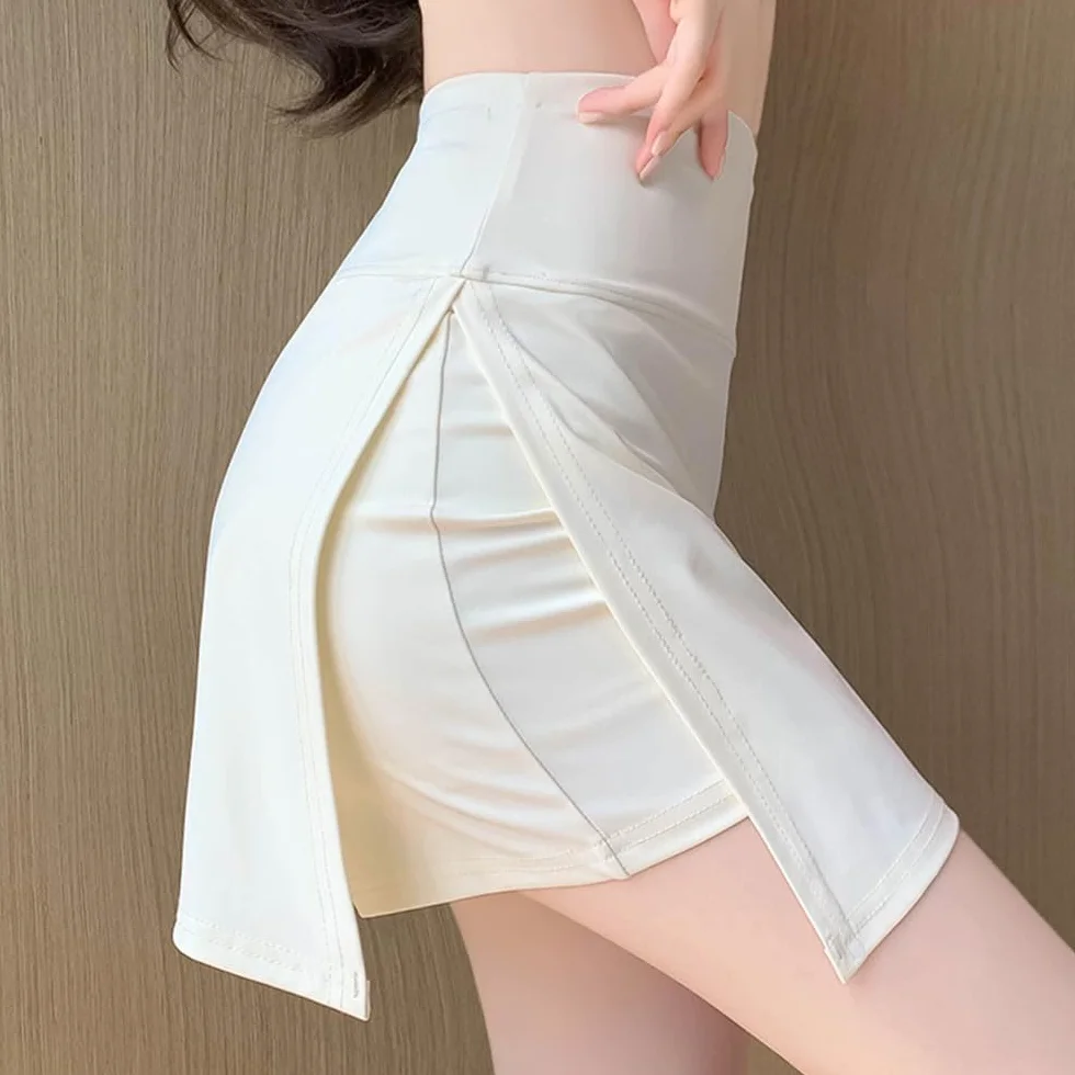 Faldas Mujer Verano de Tenis Deportiva Transpirable 2 en 1 con Bolsillo y Pantalones Cortos Falda Golf Adecuado Yoga Fitness Gym Tenis al Aire Libre